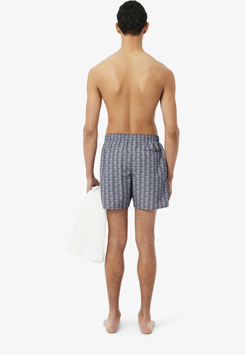Lacoste Maillot De Bain Short De Bain – Gris Fonce Gris-Yin