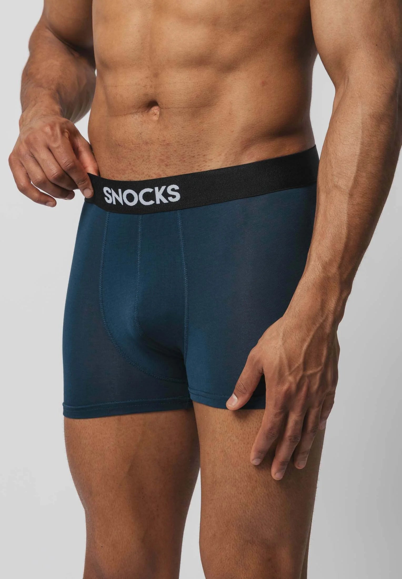 3 Pack Premium boxerské kufry SNOCKS – červená, olivová, modrá