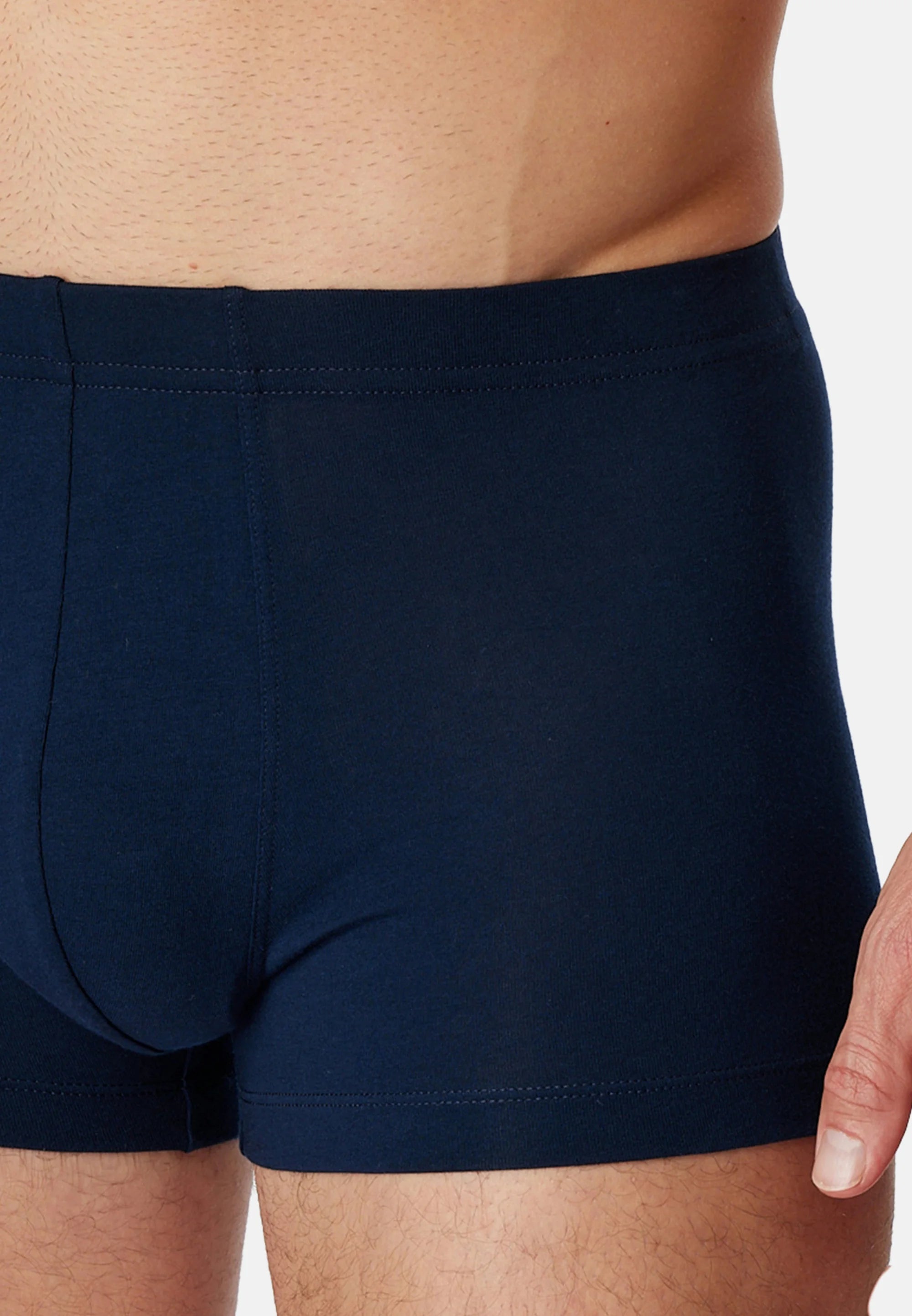 Bavlněné Stretch Trunks Schiesser – tmavě modré