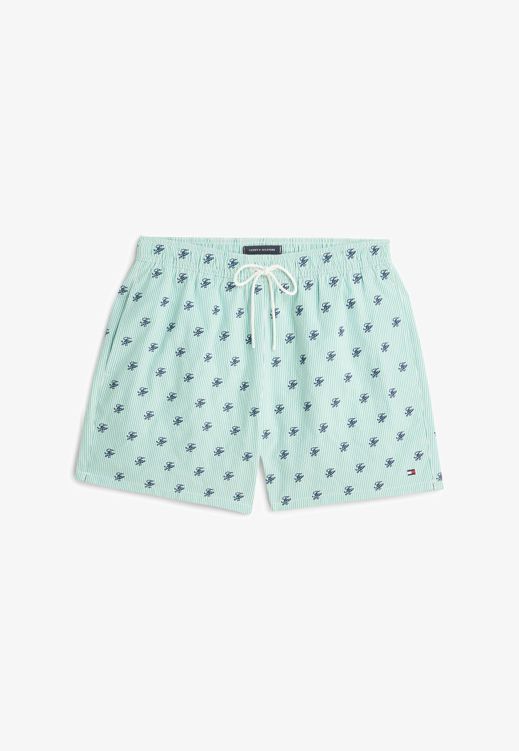 Pantaloncini da bagno con ricamo Tommy Hilfiger – Jade Wink, Ecru
