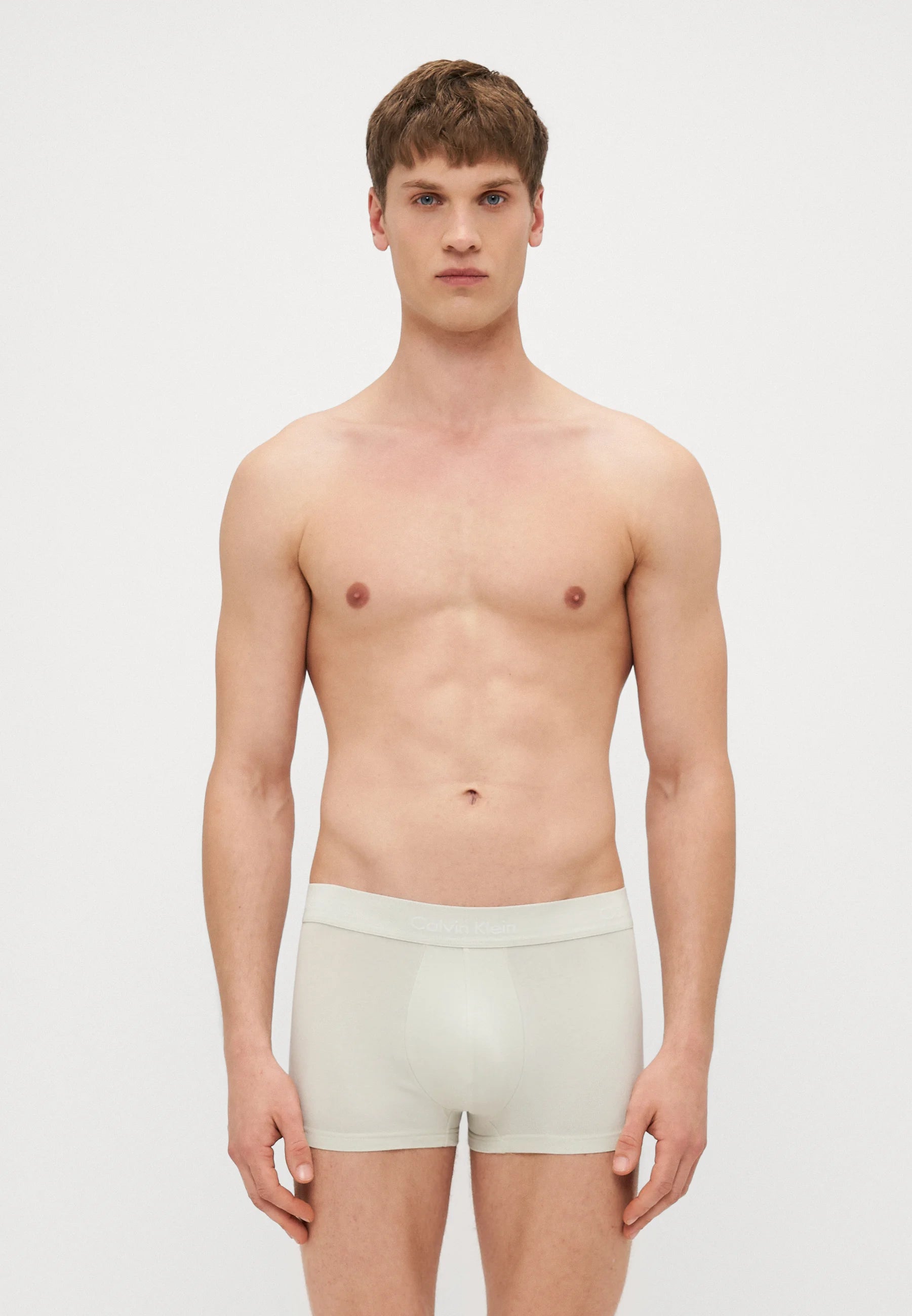 Calvin Klein Cotton Stretch Trunks – 3 Pack – Faded Denim, Celadon Tint, Beau