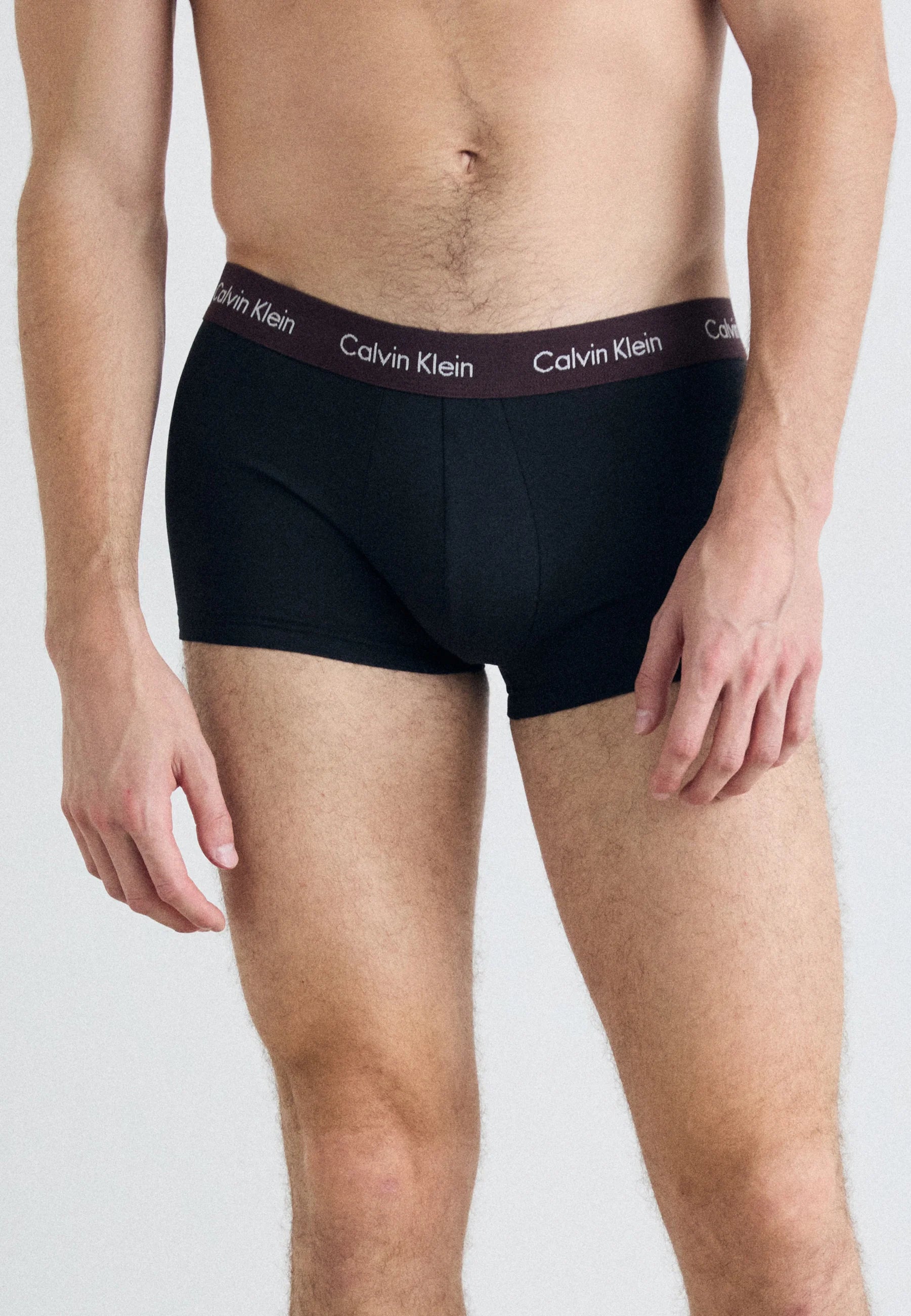 Calvin Klein Cotton Stretch Trunks – 3 Pack – Rock Ridge, Fudge