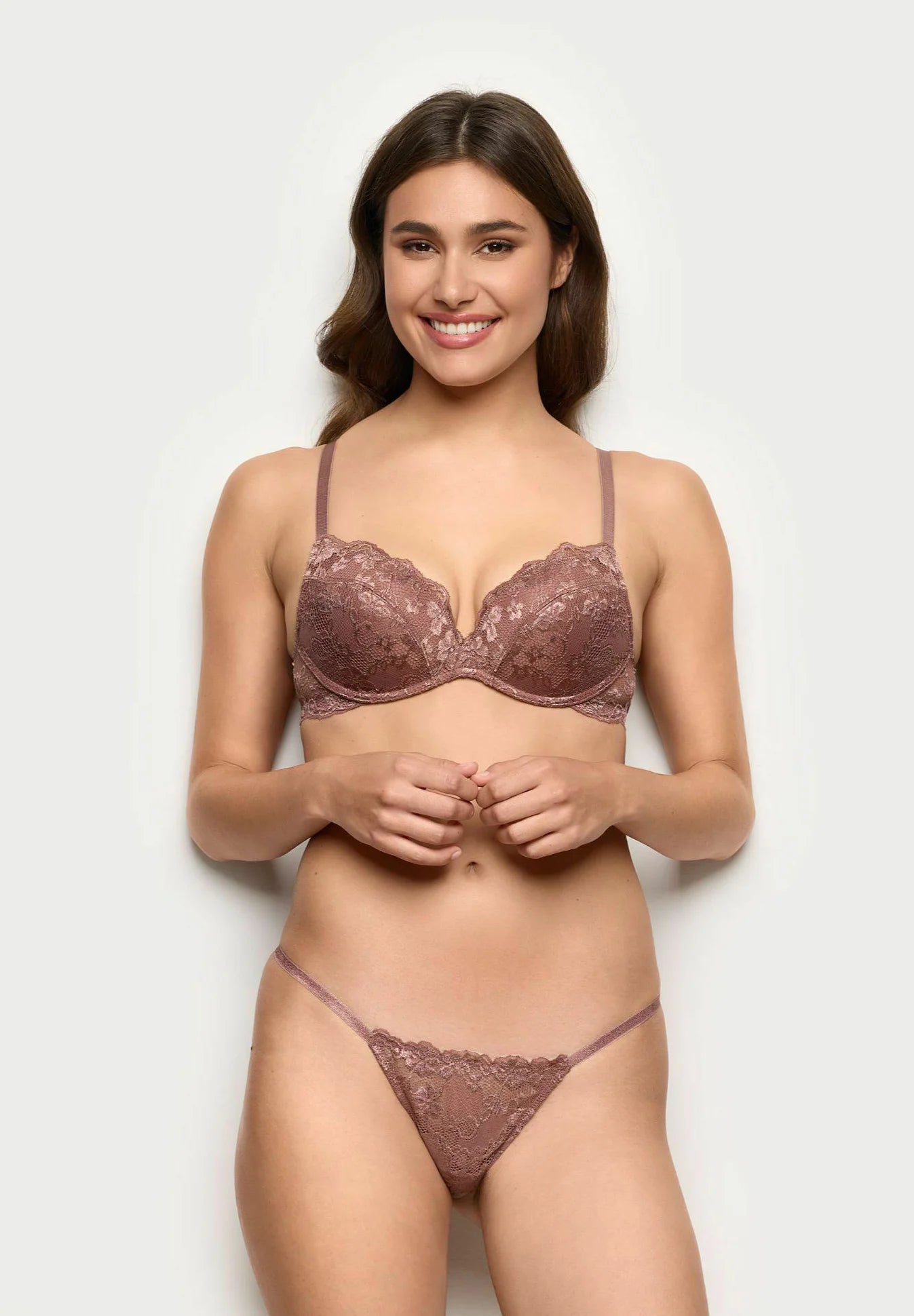 String Yamamay Primula – Floral Marron Clair