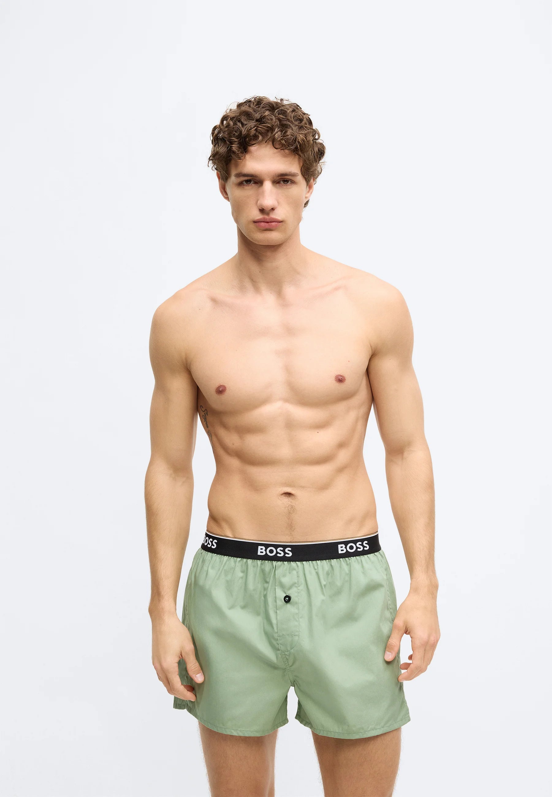 BOSS 2 Pack Boxer Shorts – Open Green