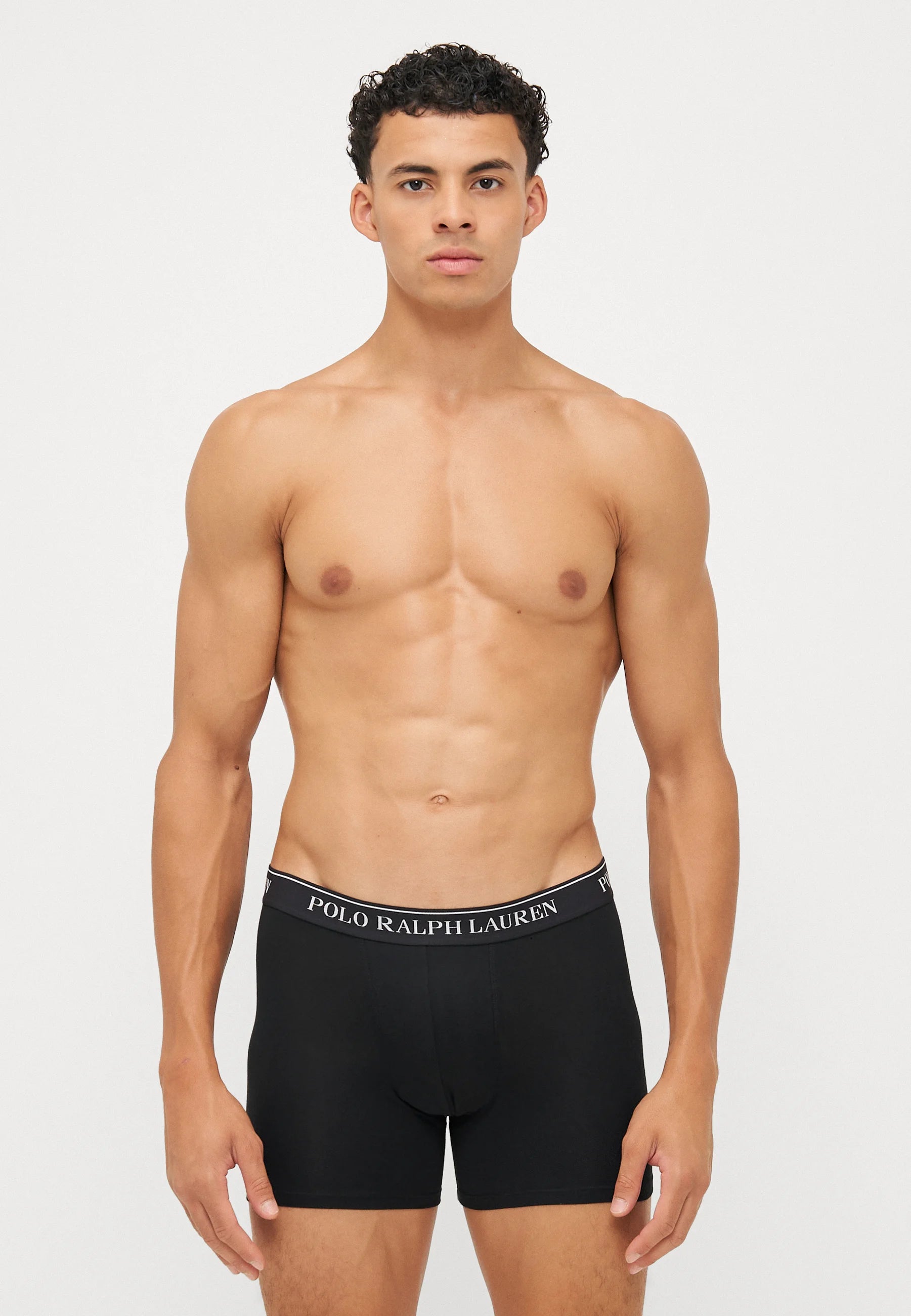 Polo Ralph Lauren Boxer en coton stretch – Lot de 3 – Orange, Vert, Noir