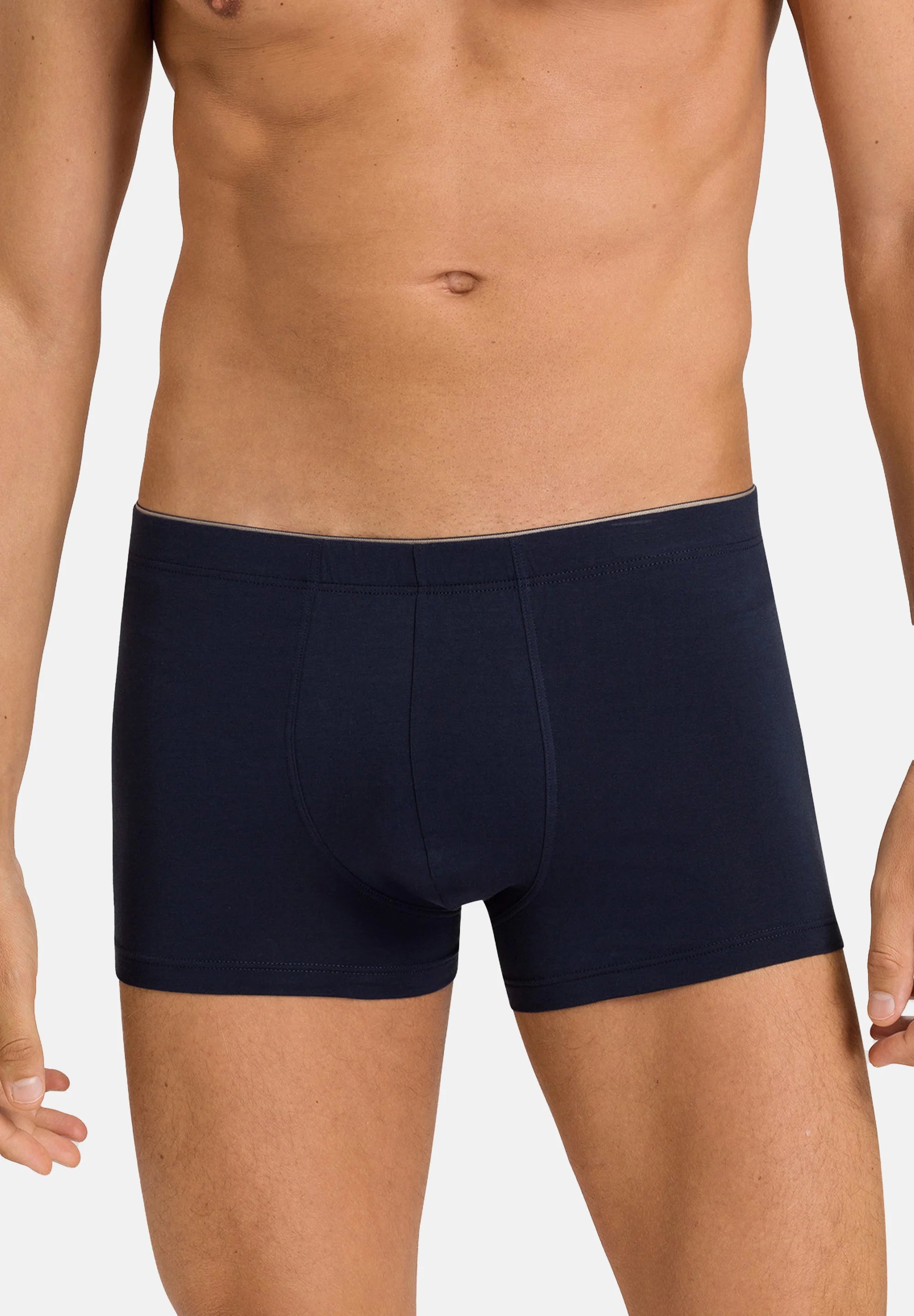HANRO 2 Pack Cotton Stretch Trunks – Midnight Navy