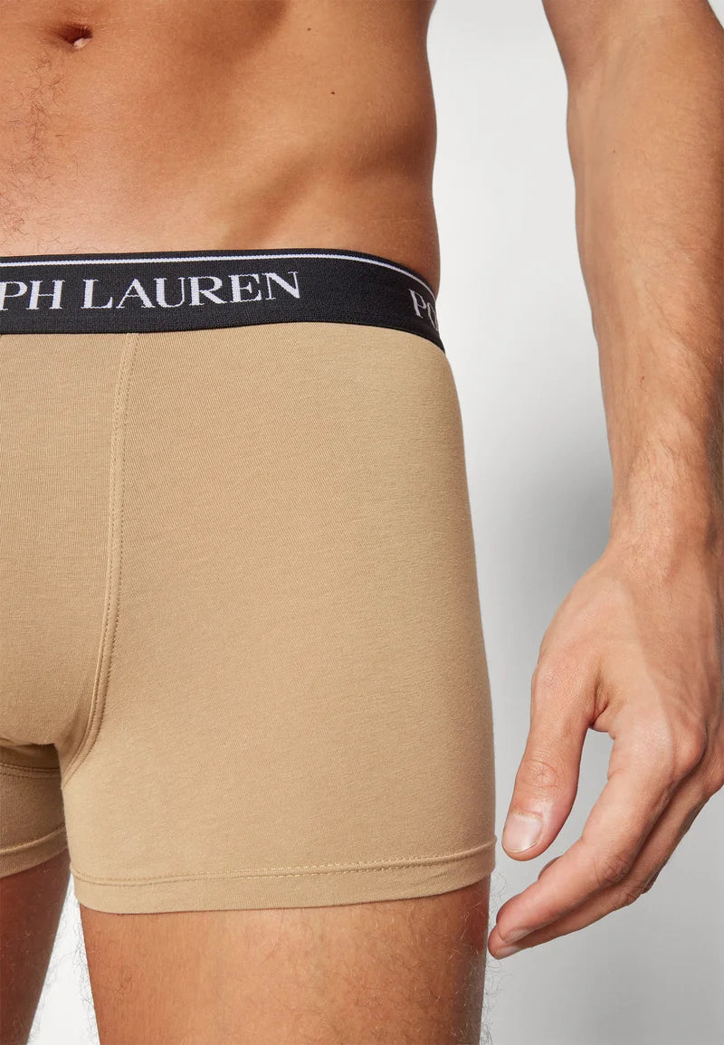 Polo Ralph Lauren Cotton Stretch Trunks – 5 Pack – Black, Trail, Khaki