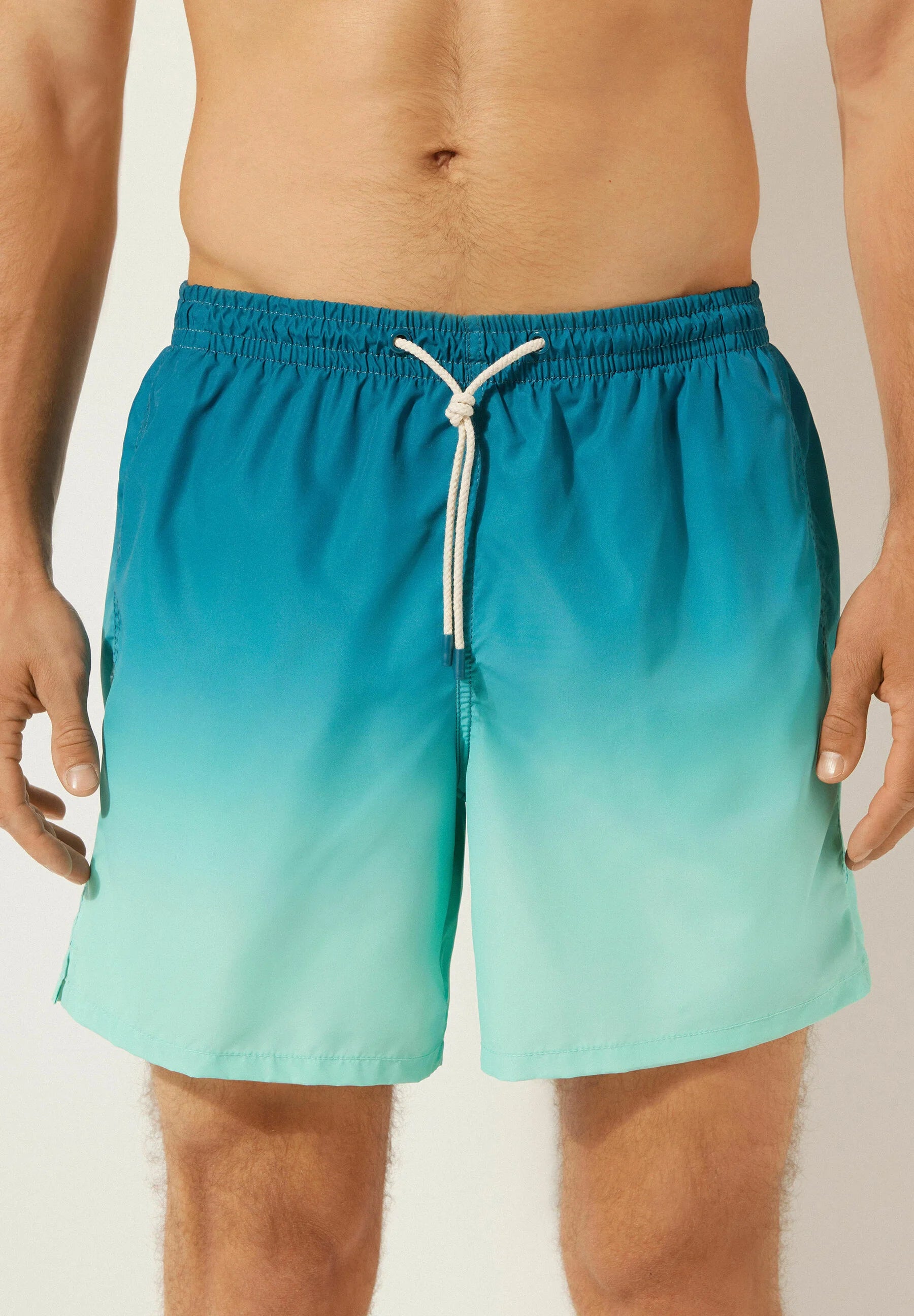 Plavecké šortky Calzedonia Formentera vzorované Gradient – ​​tyrkysové