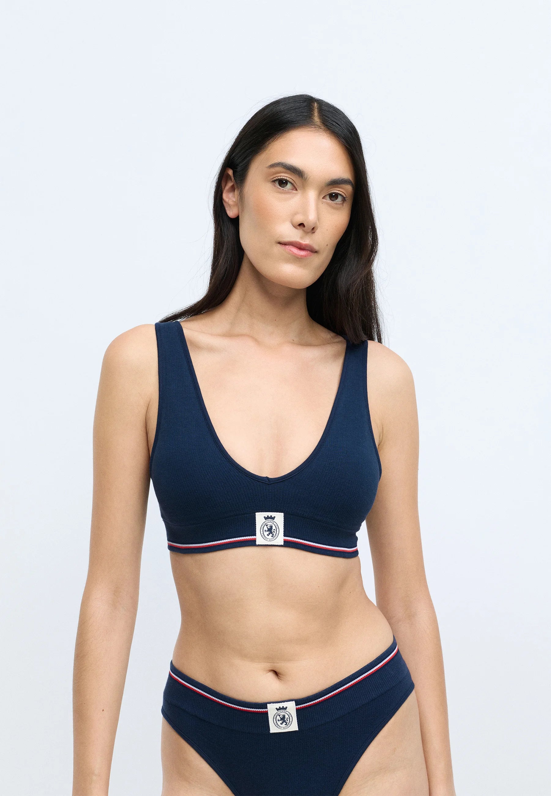 Tommy Hilfiger Crest Triangle Soft Bra – Dark Night Navy