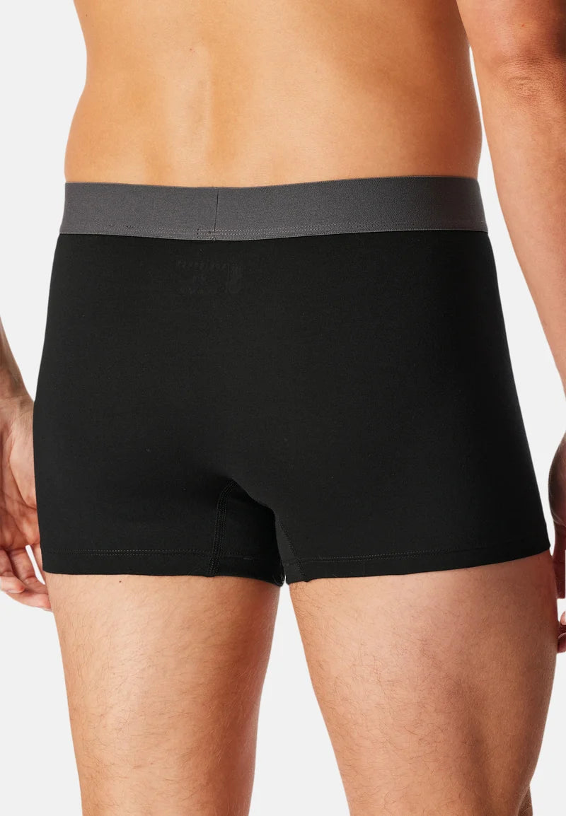 Schiesser 95 5 Cotton Trunks 6 Pack – Black