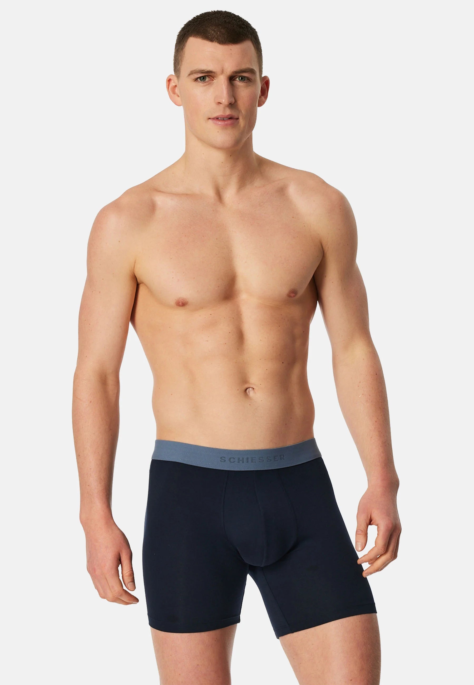 Schiesser 95 5 4 Pack Boxer Briefs – Dark Blue, Multicolour