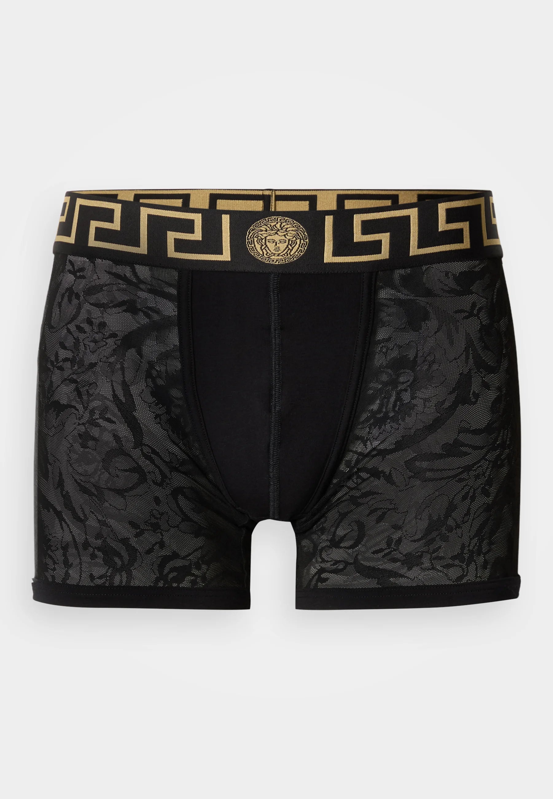 Versace Jacquard Barocco Low Rise Trunks – Schwarz