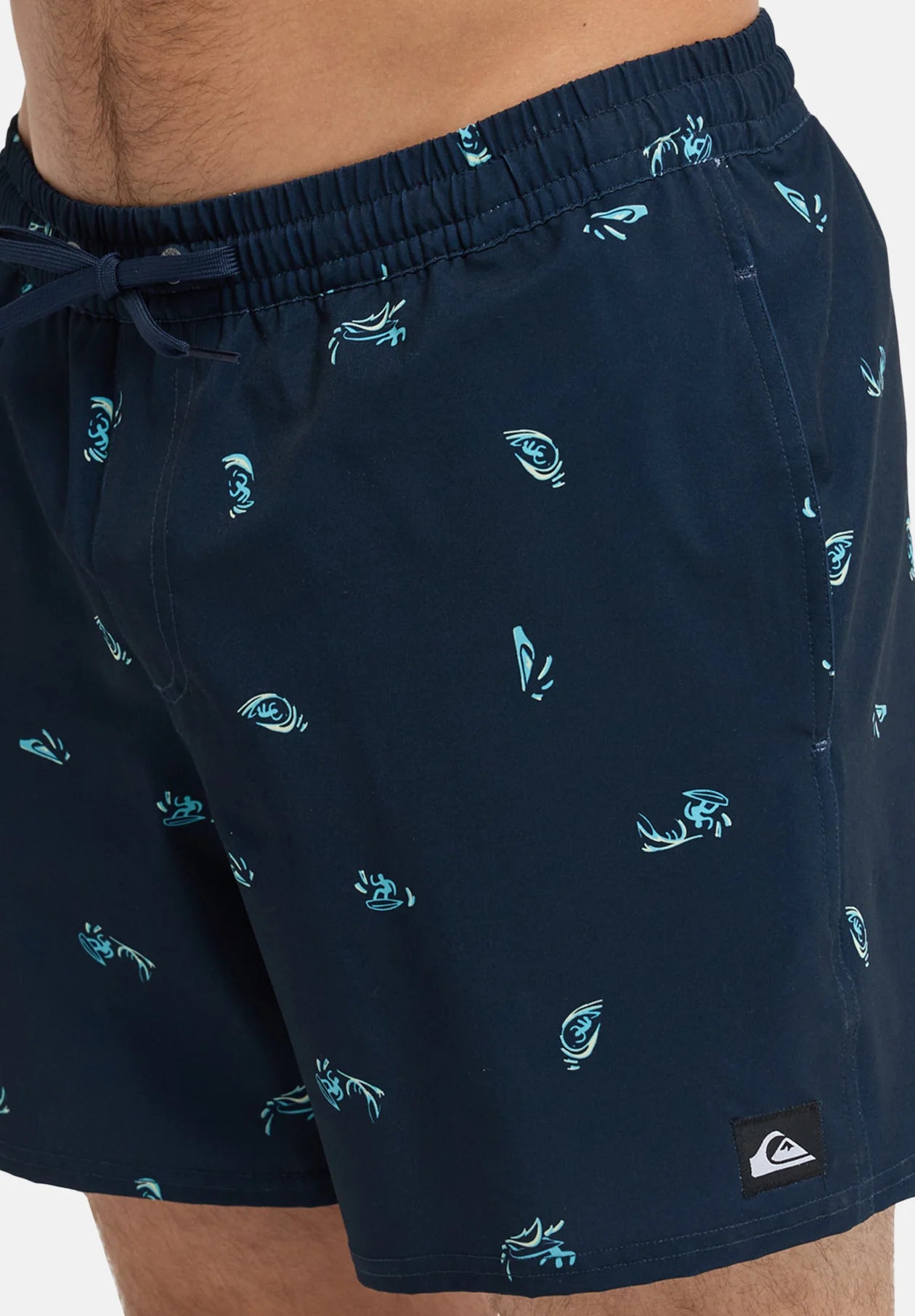 Plavkové šortky Quiksilver Printed Volley 16 – Khaki Print