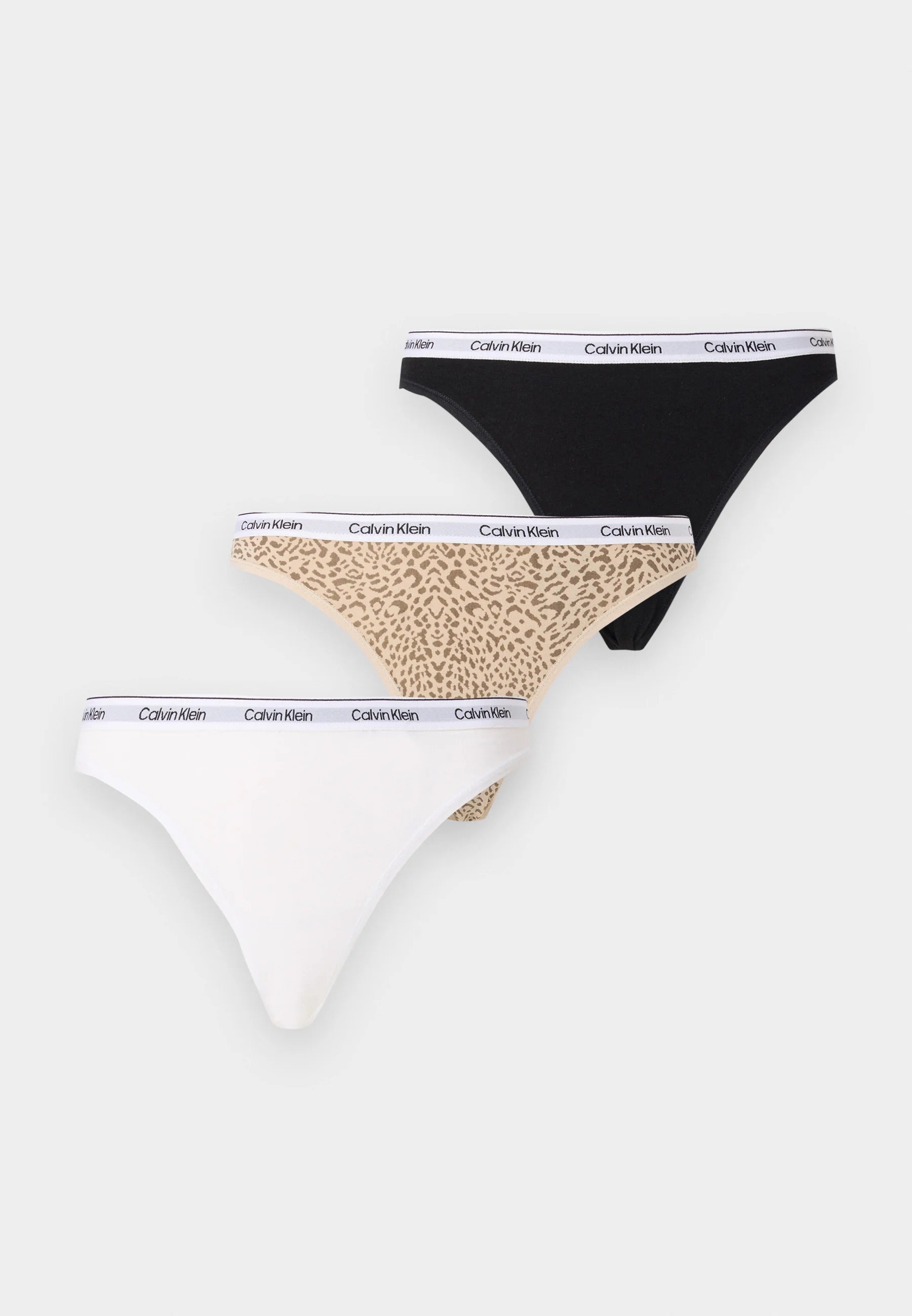 Calvin Klein Icon Logo 3-Pack Thongs – Multi-Coloured