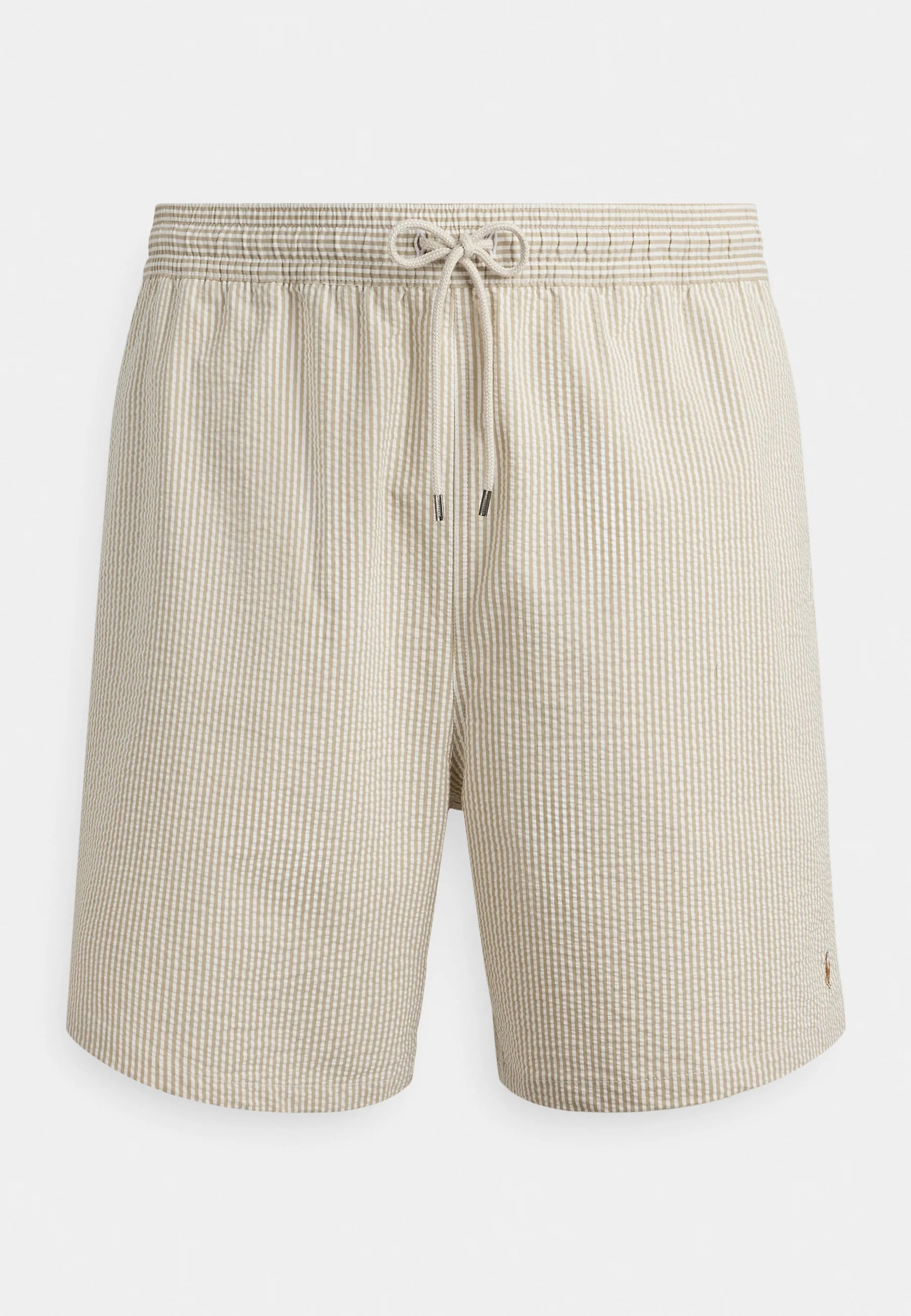 Polo Ralph Lauren Big & Tall Coastal Beige Seersucker Traveler Swim Shorts – béžové