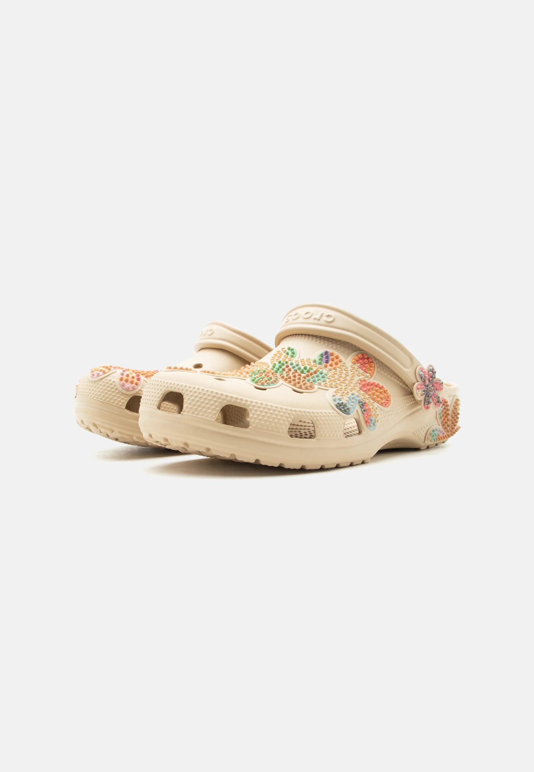 Crocs Classic Summer Beaded Unisex Mules – Beige