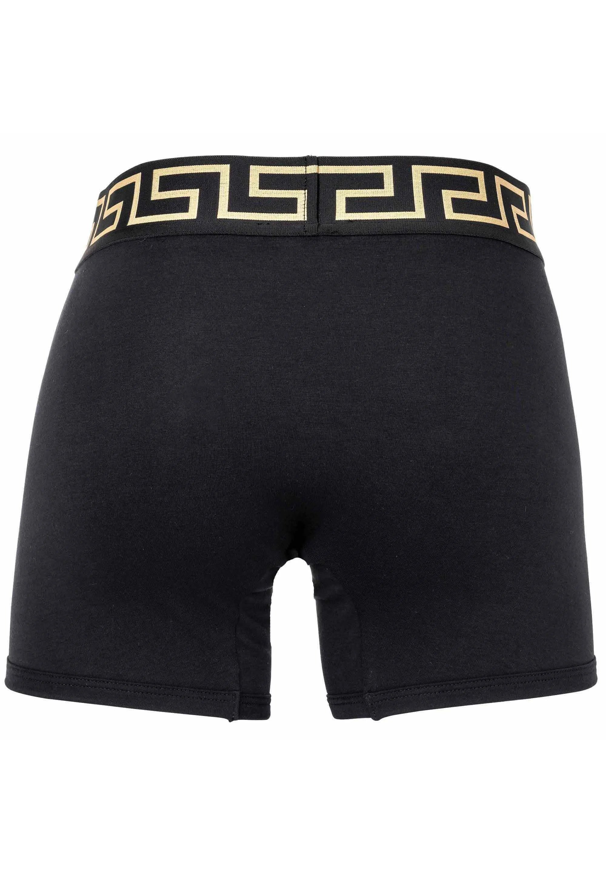 Versace Cotton Stretch Trunks – 2 Pack – Black, White