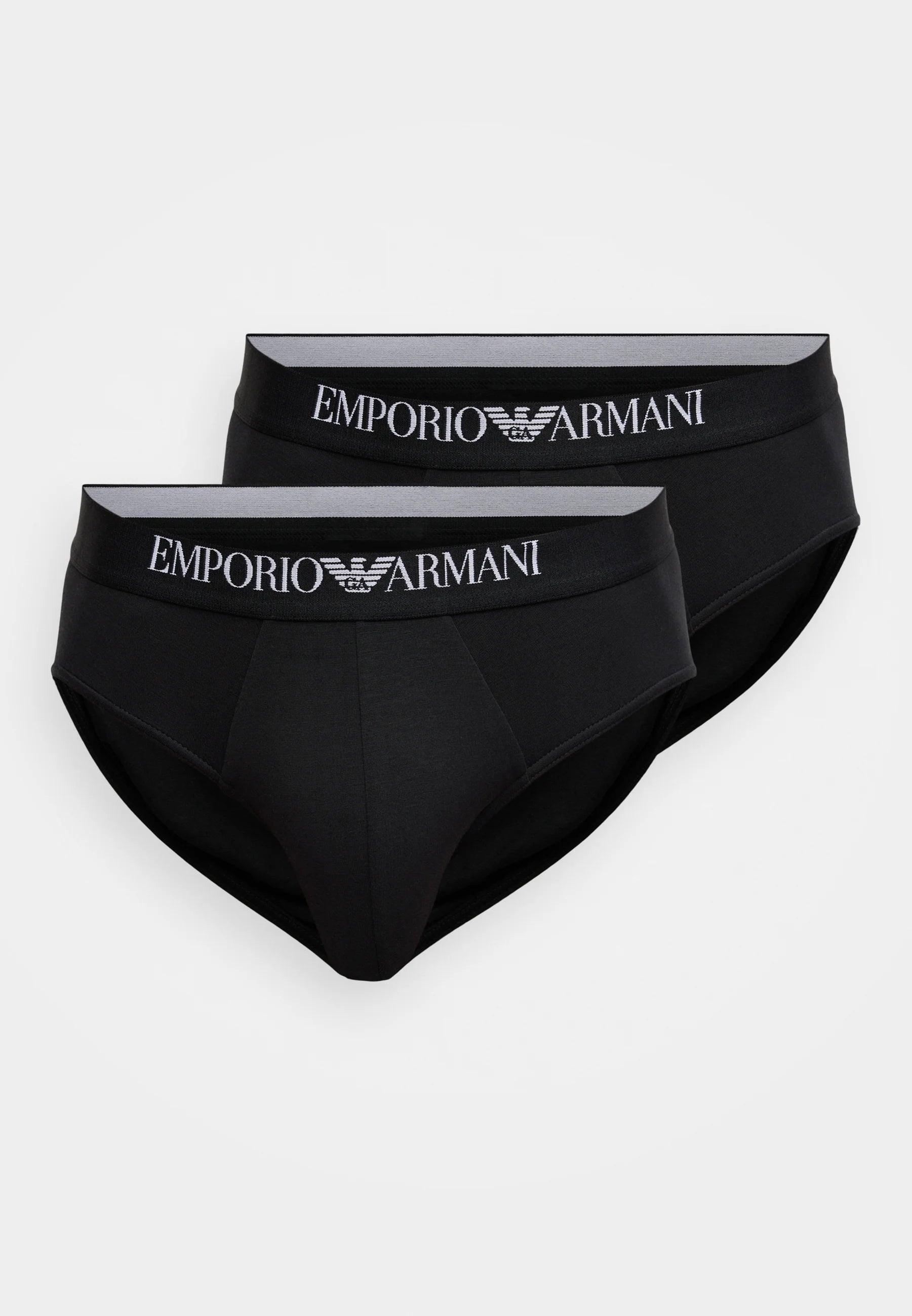 Emporio Armani Premium Stretch Briefs 2 Pack – Black