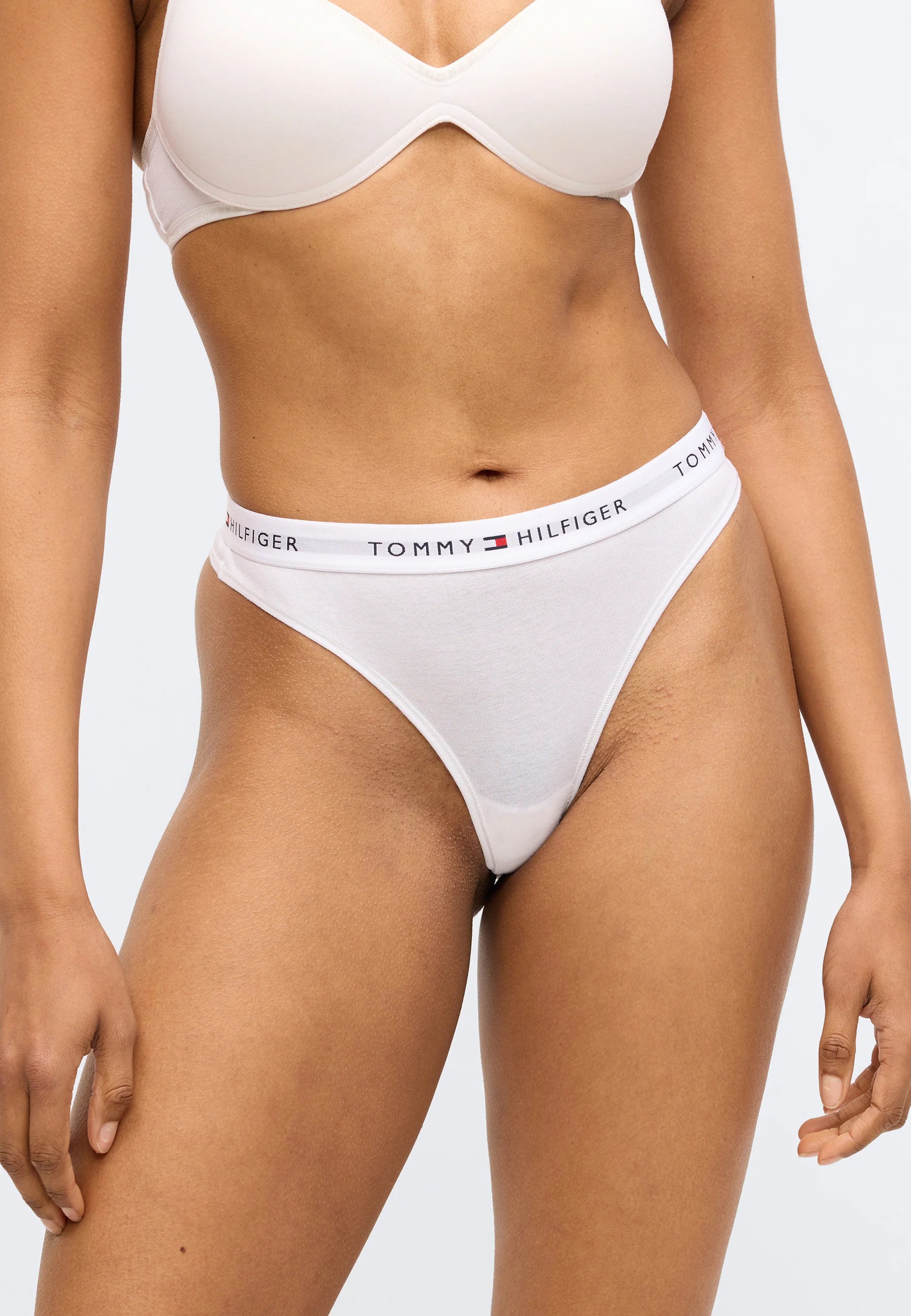 Tommy Hilfiger Thong 3-Pack – Medium Grey Heather, White, Black