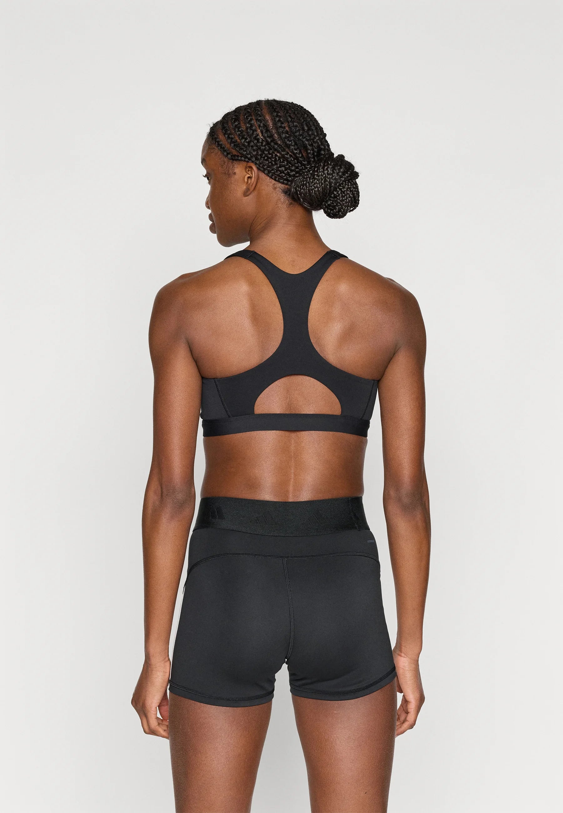 Adidas Performance Optime Zip-Front Medium Support Bra – Black