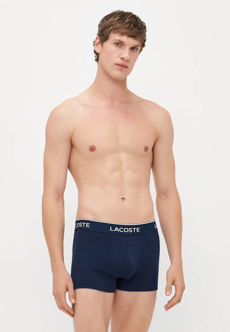 Lacoste Spodní prádlo Trunk 5 Pack Stretch Trunks – přehled, Methylen, Navy Blue