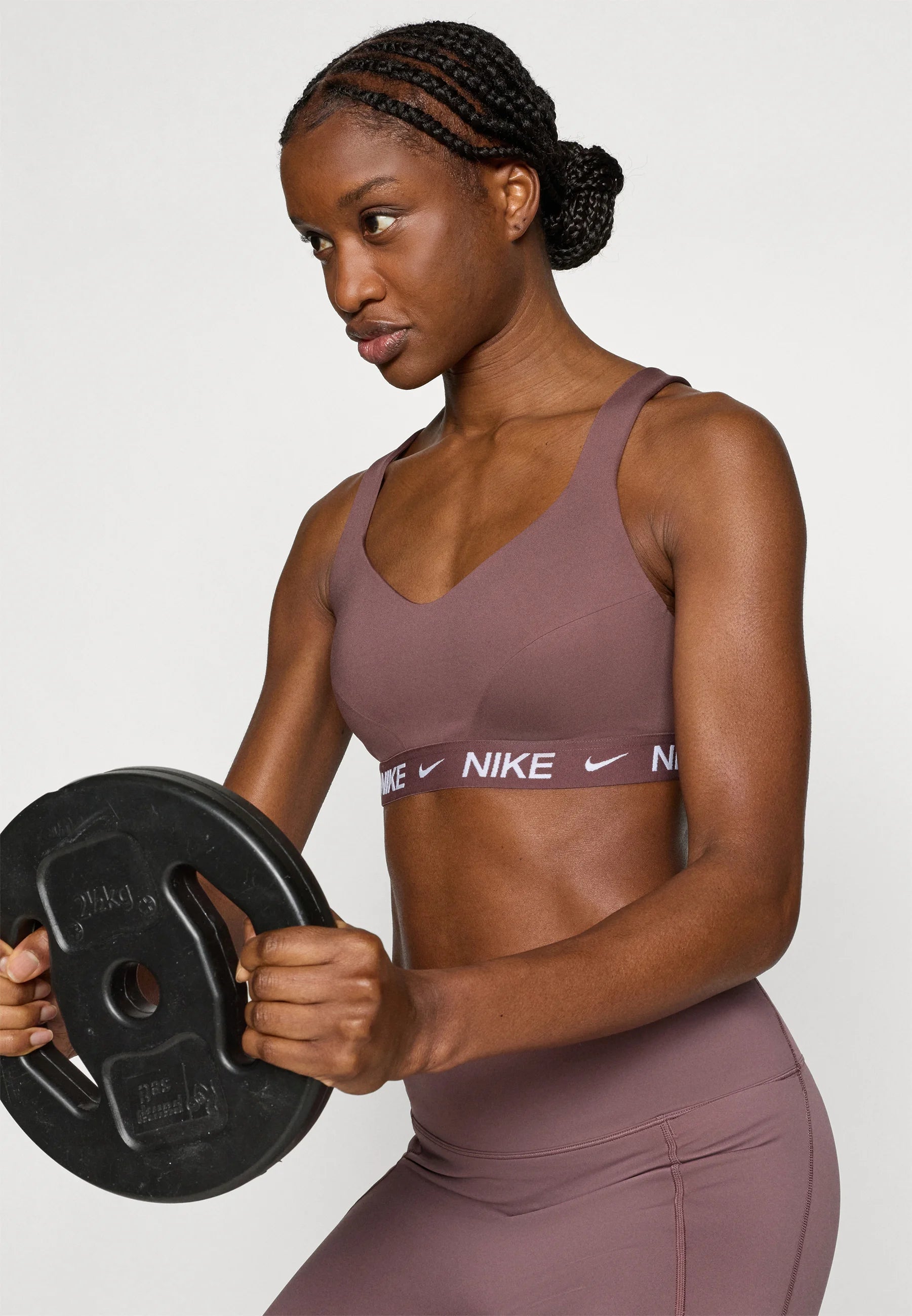 Sportovní podprsenka Nike Indy Medium Support – tetování, plachta