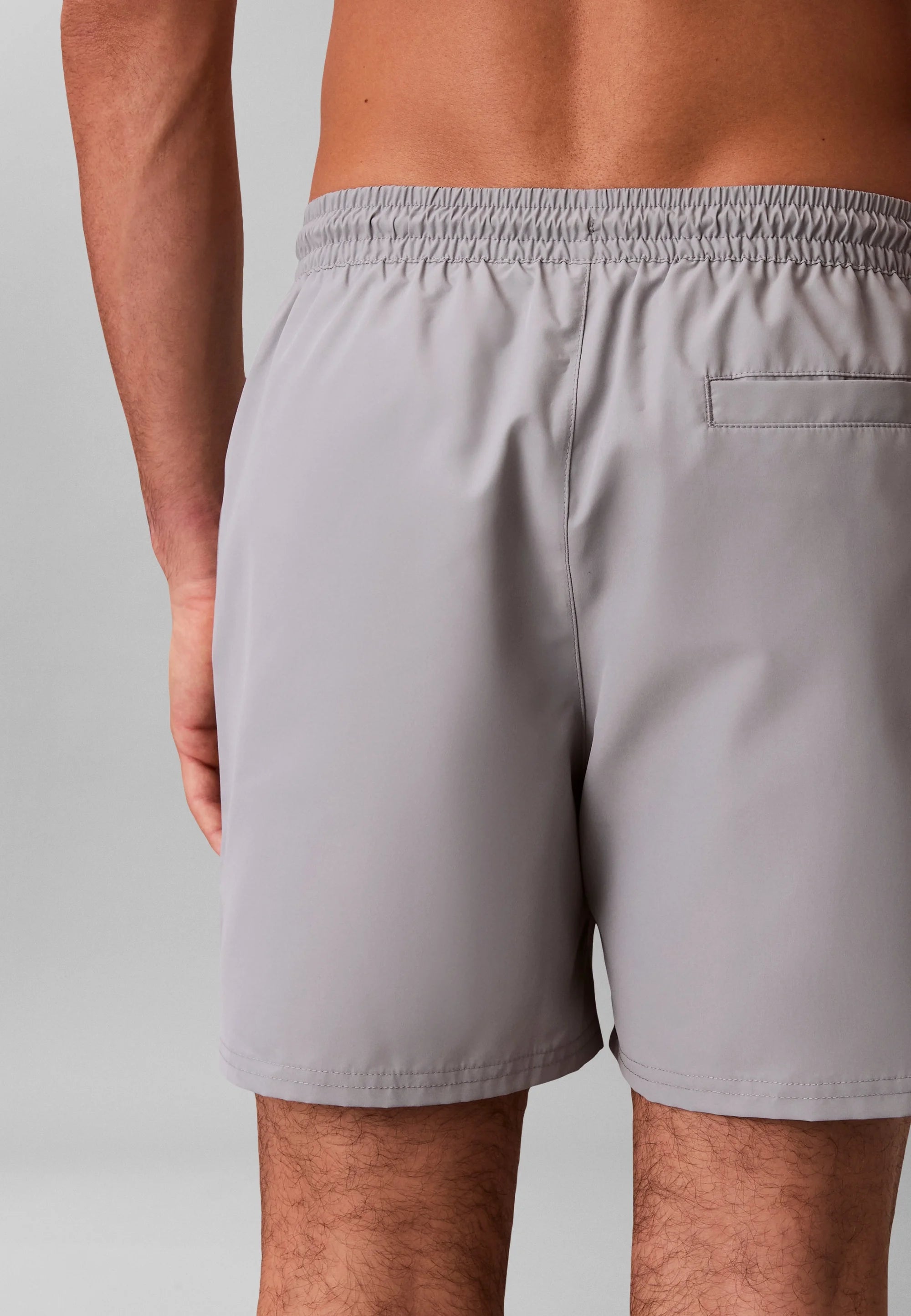 Calvin Klein Monogram Swim Shorts – Misty Grey