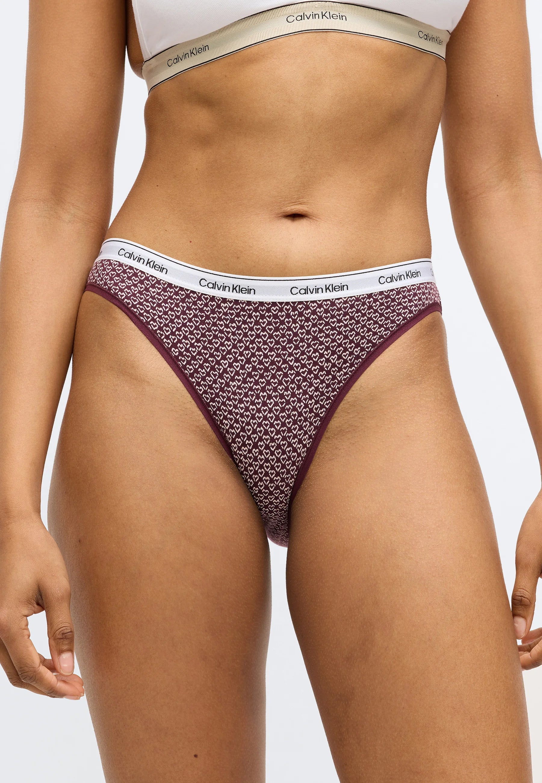 Calvin Klein Modern Logo Briefs – 3 Pack, Innuendo, Dark Berry