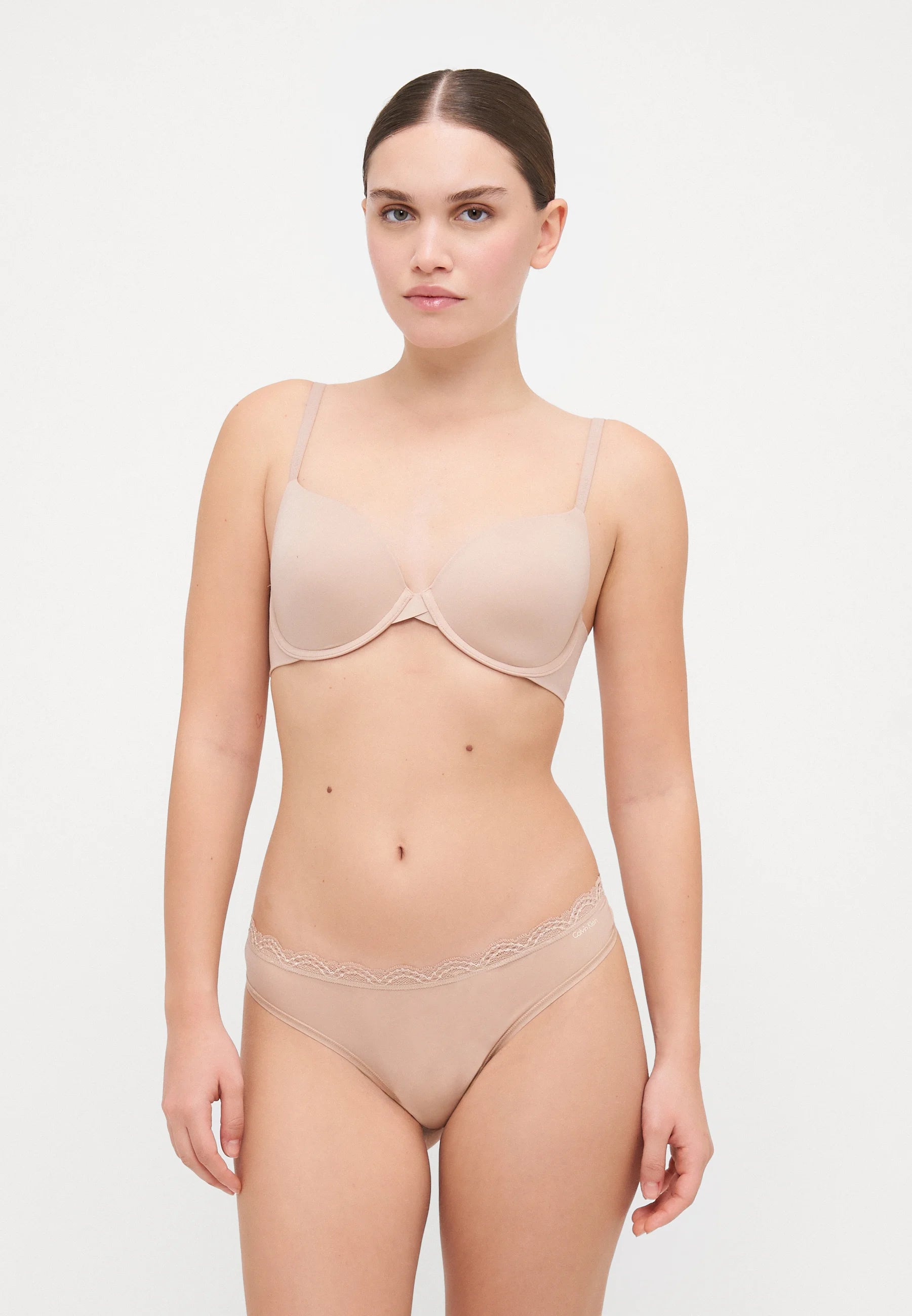Calvin Klein Microfiber Stretch Thong – Cedar