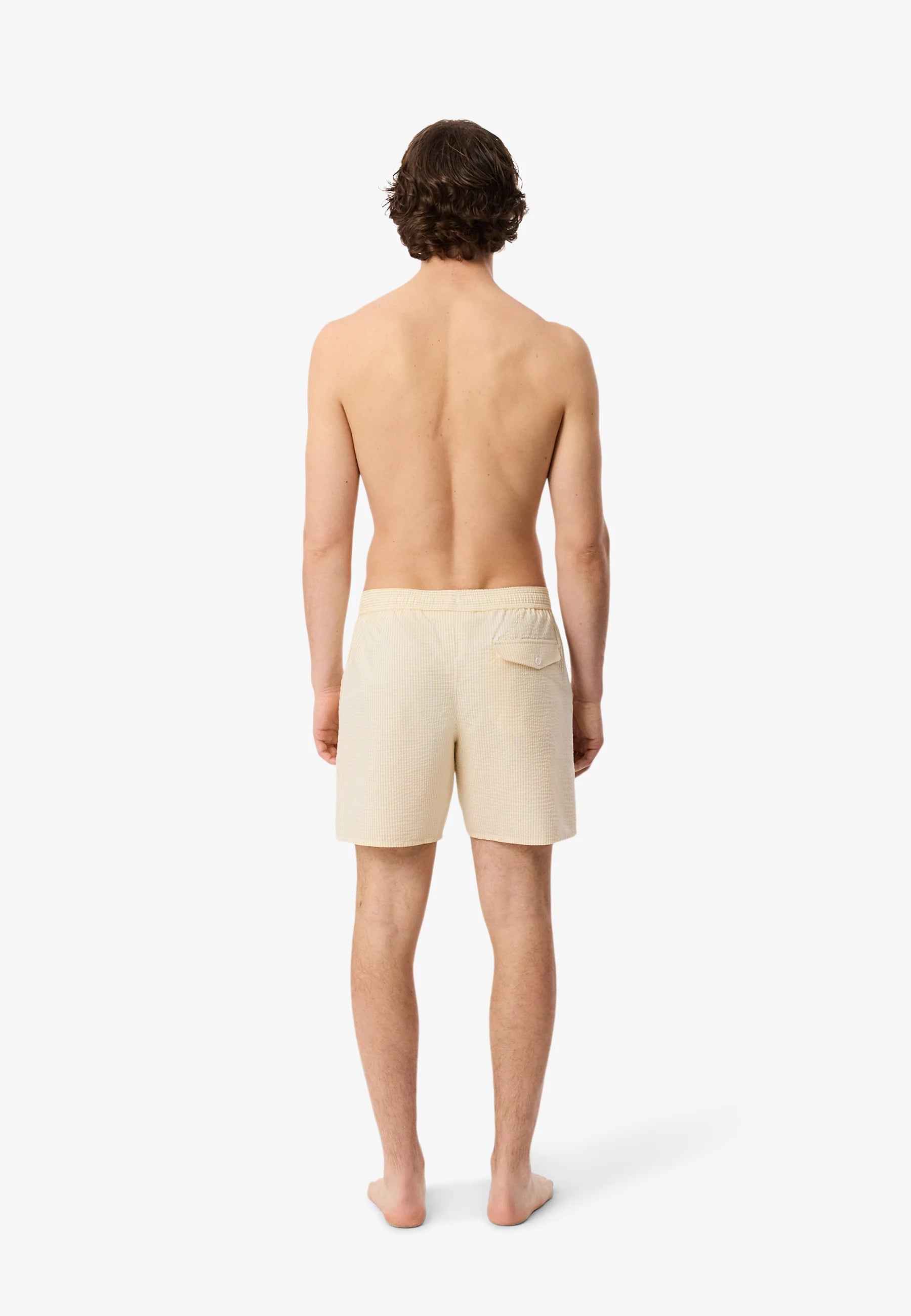Lacoste Swim Shorts – Blanc, Jaune IY