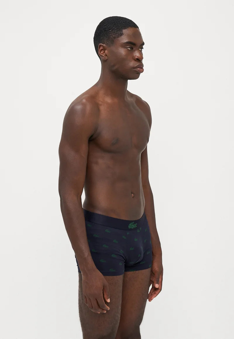 Lot de 3 boxers stretch Lacoste Court Classic – Abysm, vert, argent Chine