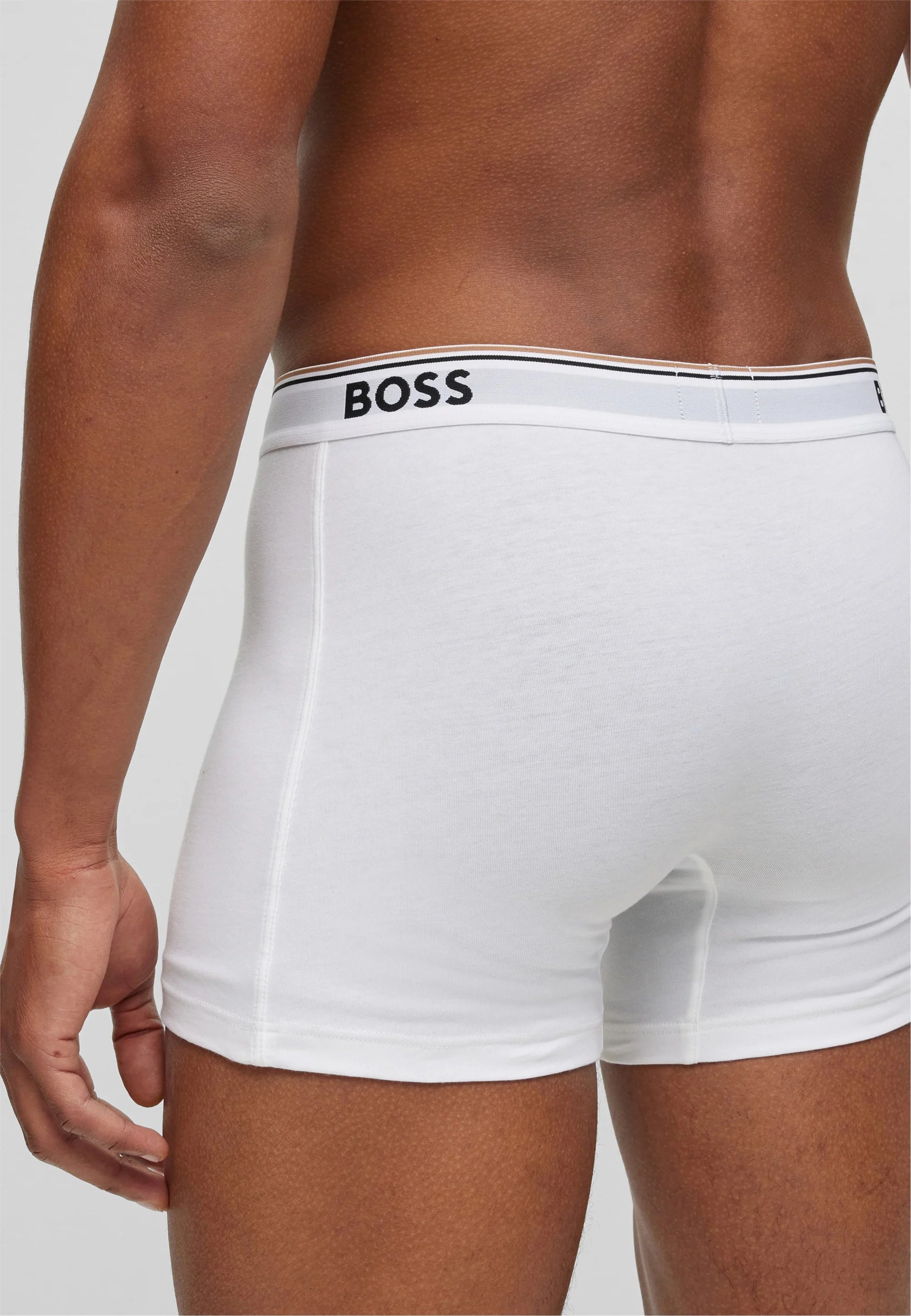 Boxerky BOSS Power 3 Pack – bílé
