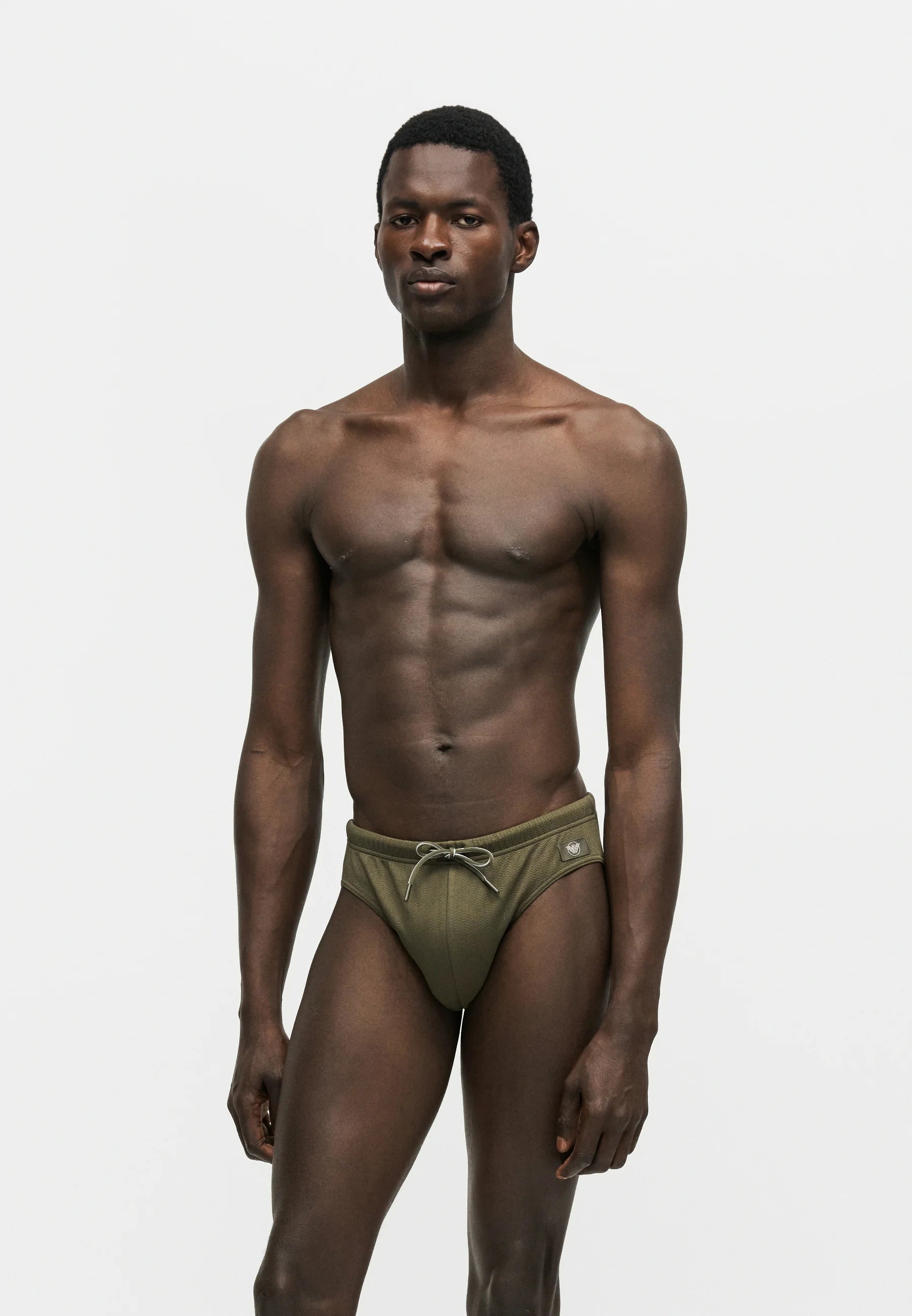 Emporio Armani EA7 Chevron Swimming Briefs – Olive