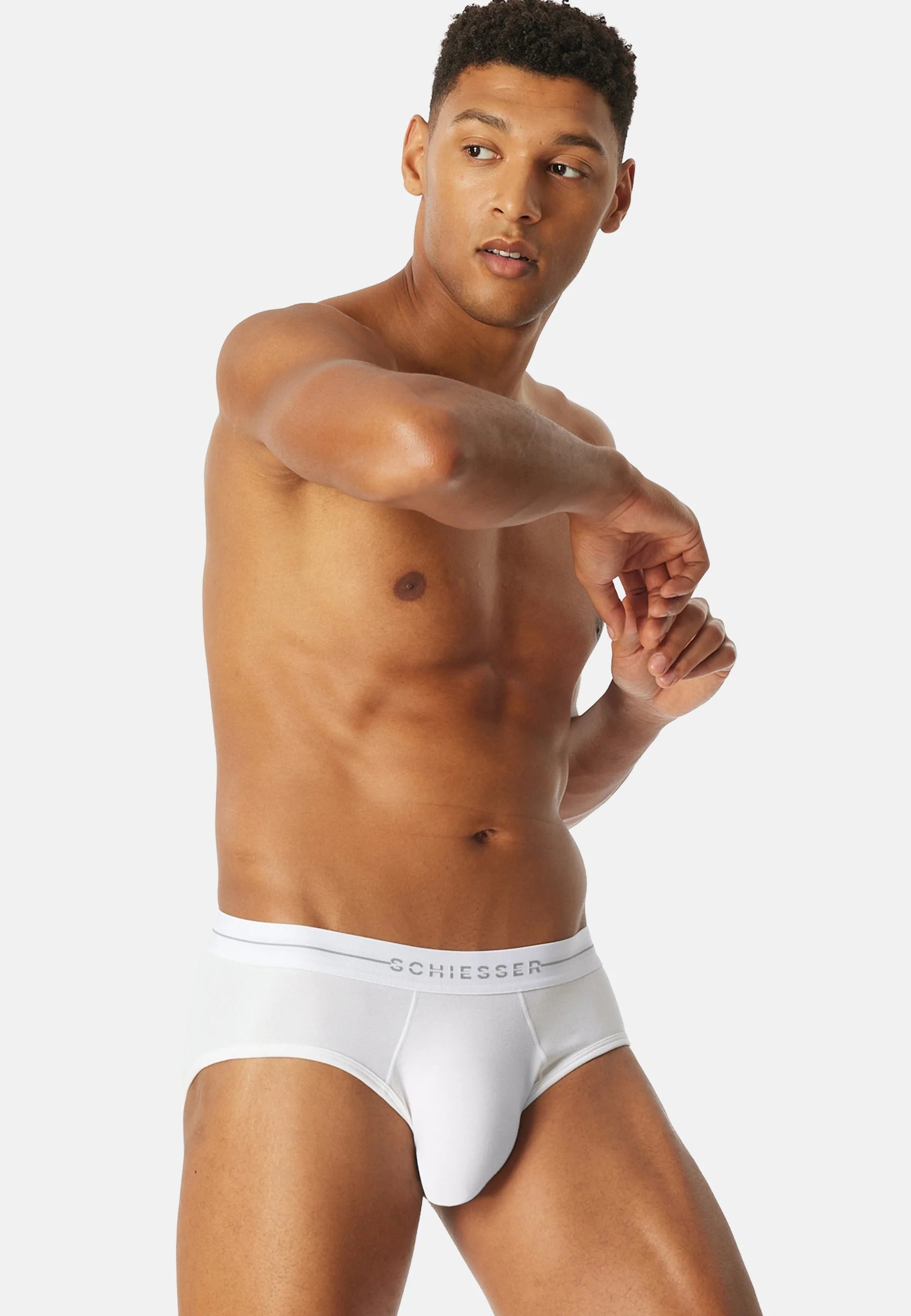 Lot de 2 slips Schiesser Flex – Blanc