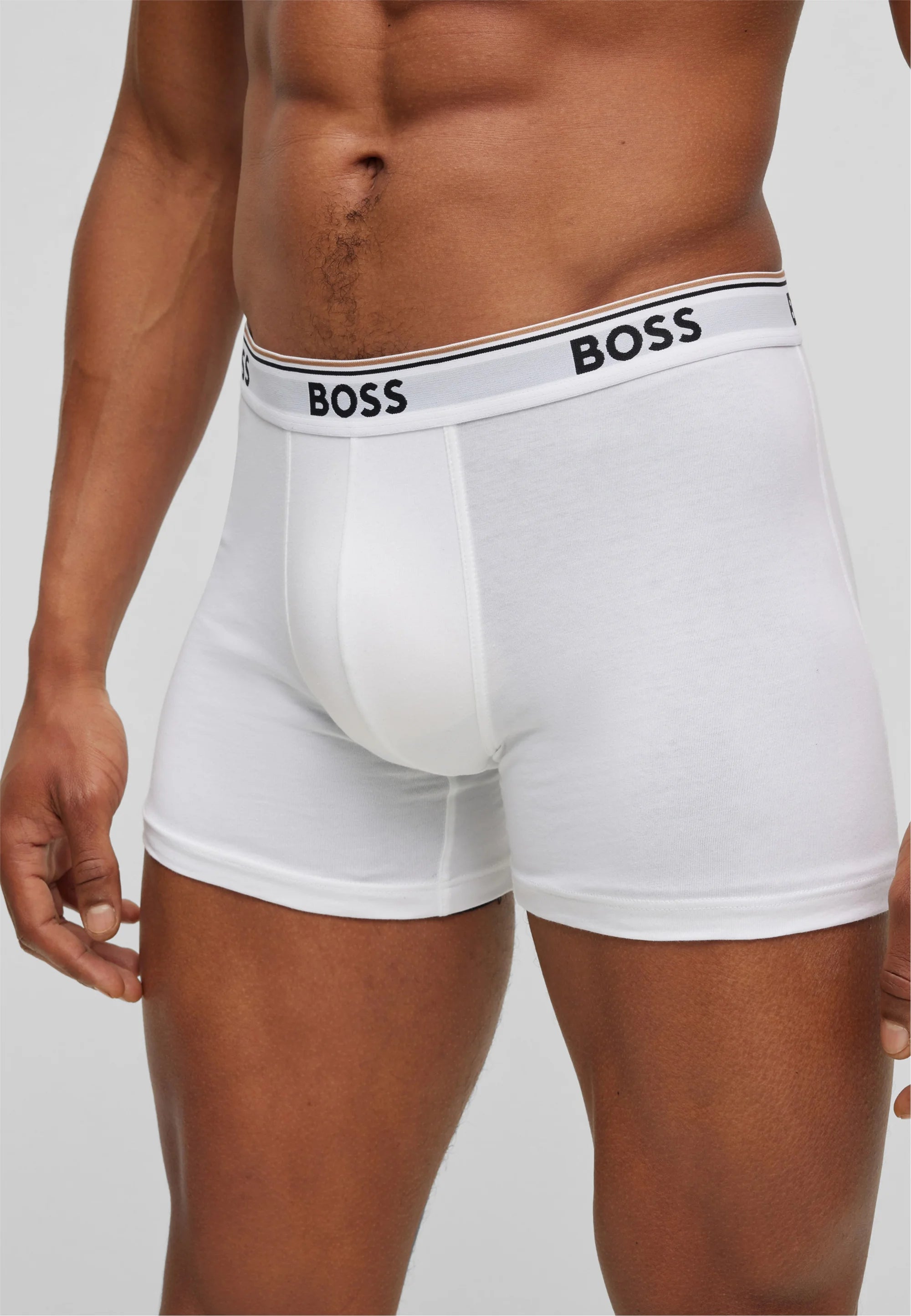 Boxerky BOSS Power 3 Pack – bílé