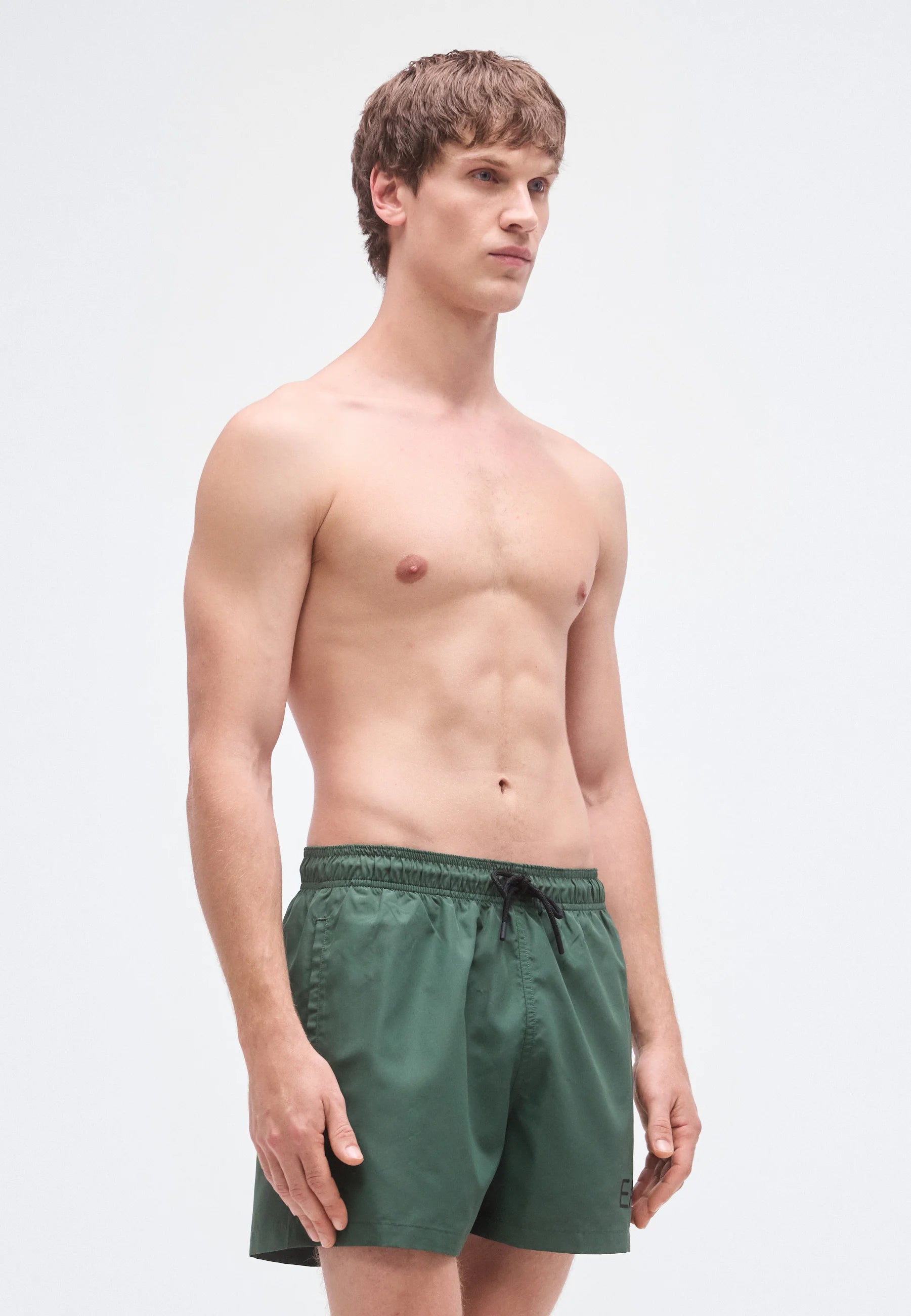 Emporio Armani EA7 Water Sport Extended Logo Boxer Short de bain – Coriandre, Noir