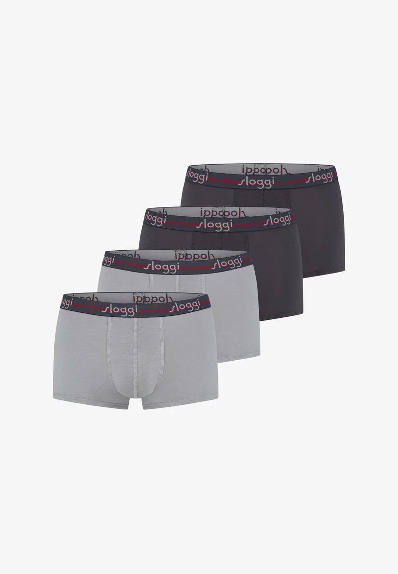 Lot de 4 caleçons Sloggi – Gris pierre graphite