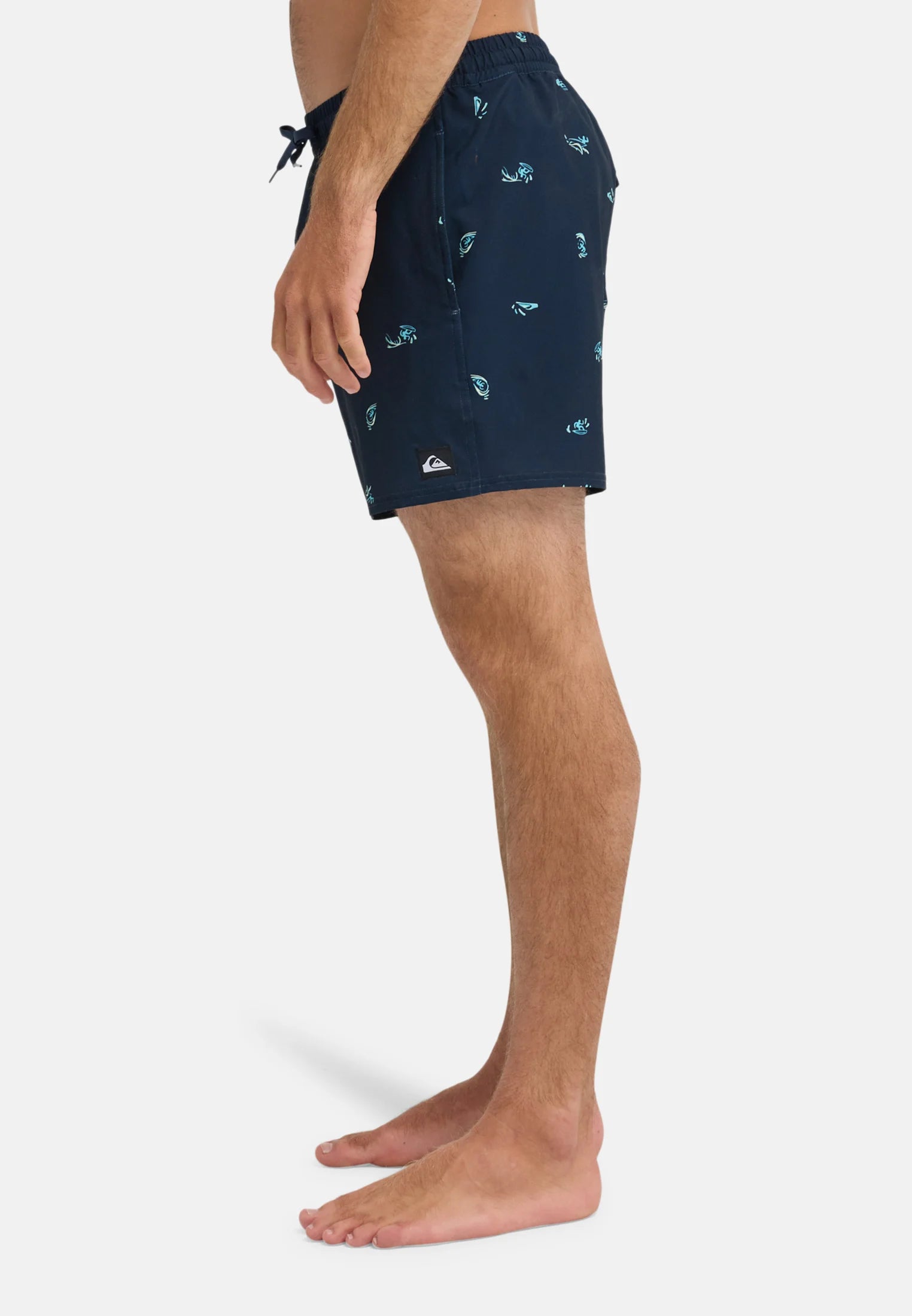 Plavkové šortky Quiksilver Printed Volley 16 – Khaki Print