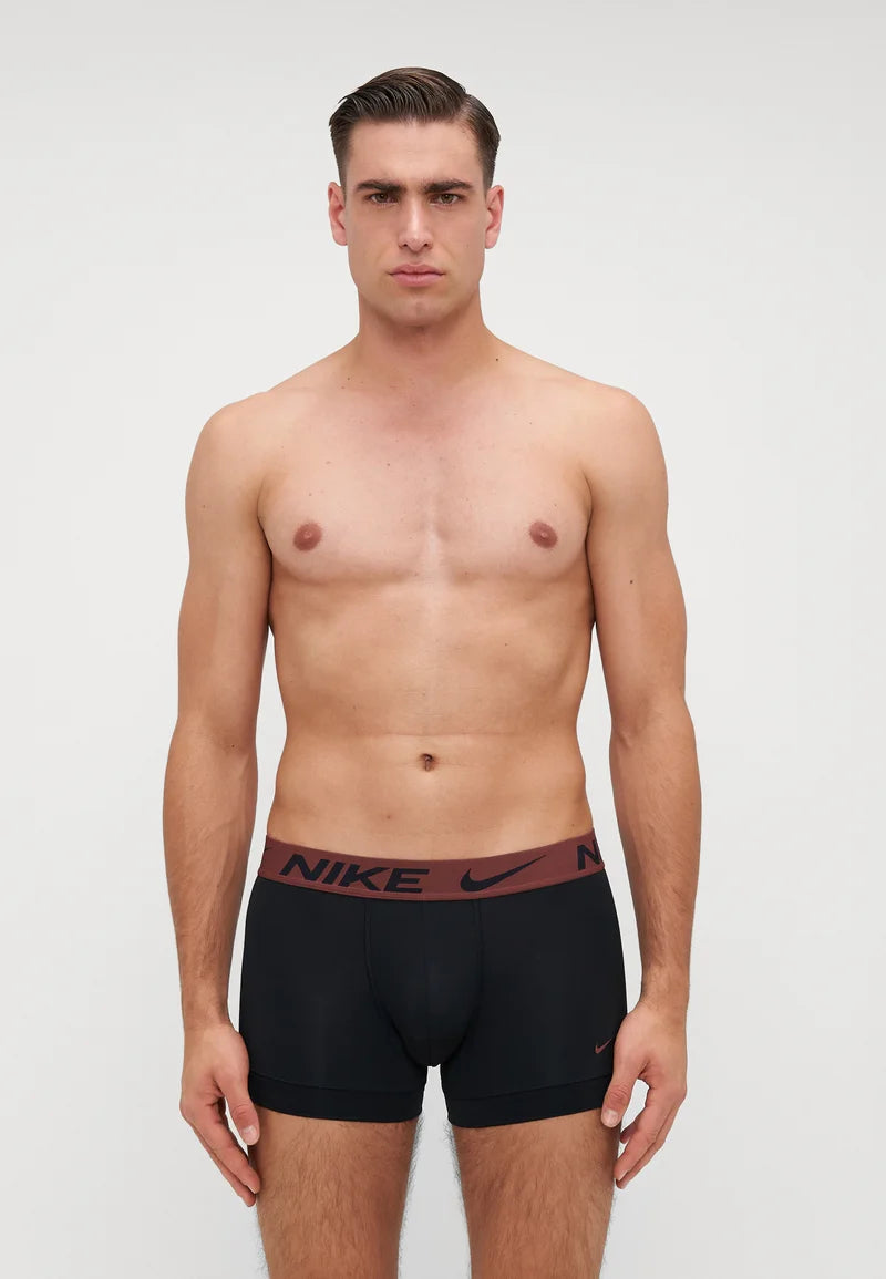 Spodní prádlo Nike Trunk 3 Pack – černá, Volt, Game Royal, Burgundsko