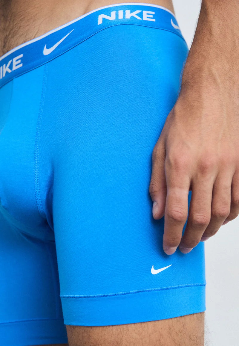 Nike Underwear 3 Pack Trunks – Light Photo Blue, Olive, Iron Grey