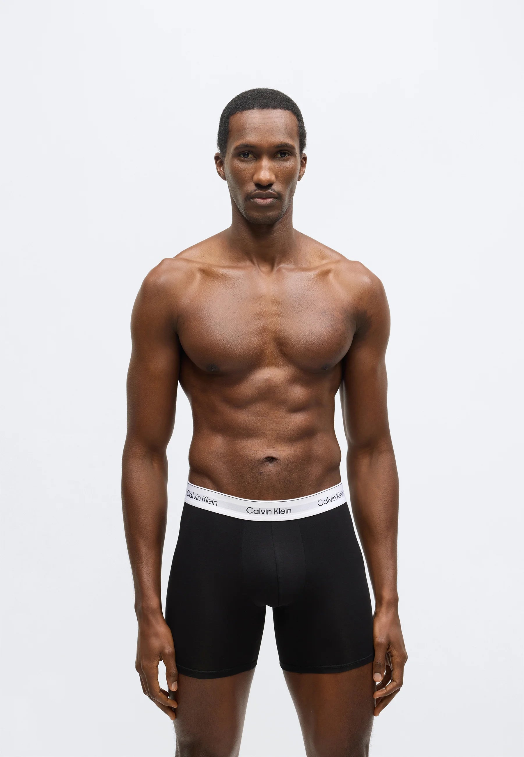 Calvin Klein Icon Cotton Stretch Slips – 3er-Pack – Schwarz, Turbulenz, Weiß