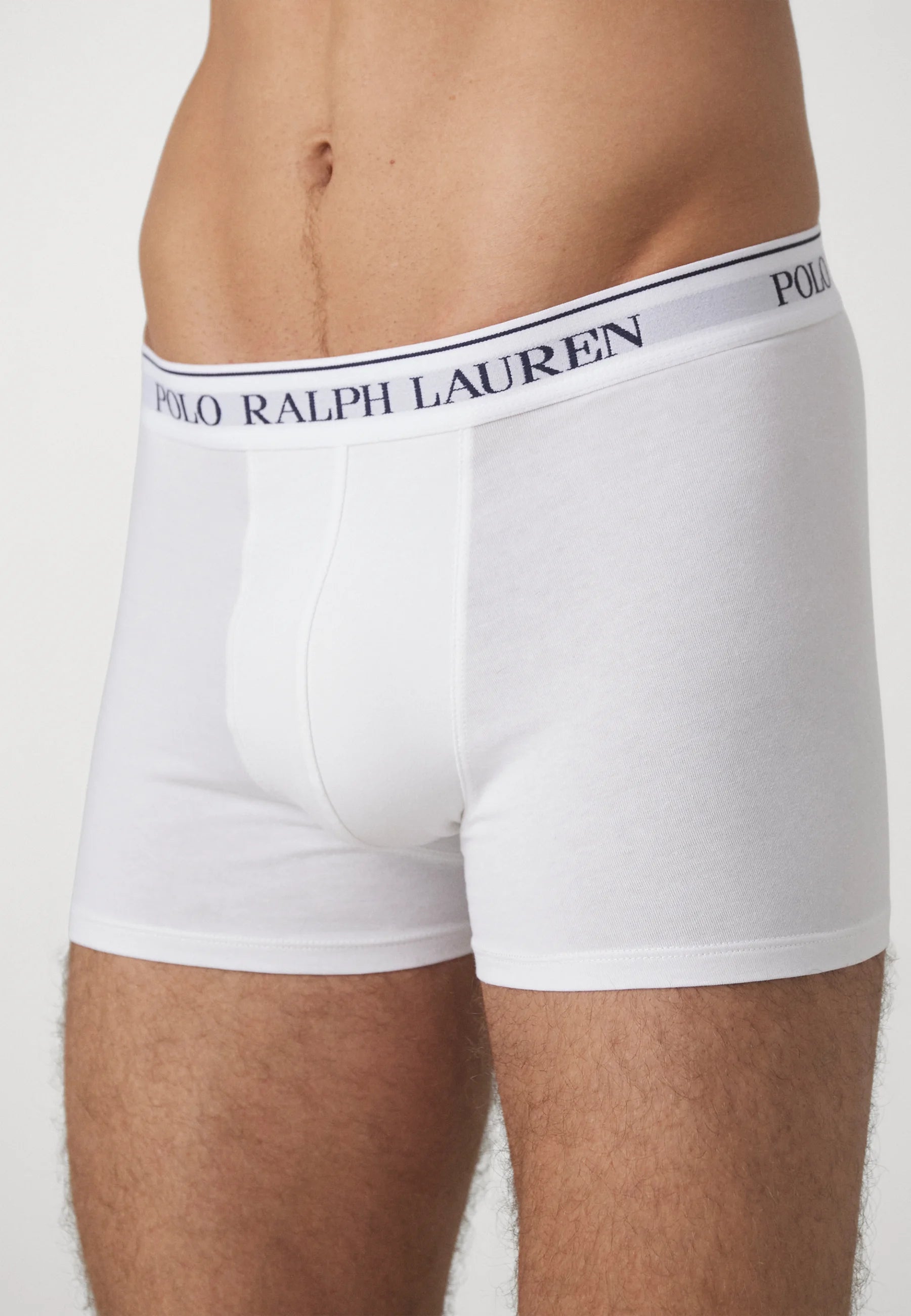 Lot de 5 boxers en coton stretch Polo Ralph Lauren - Blanc