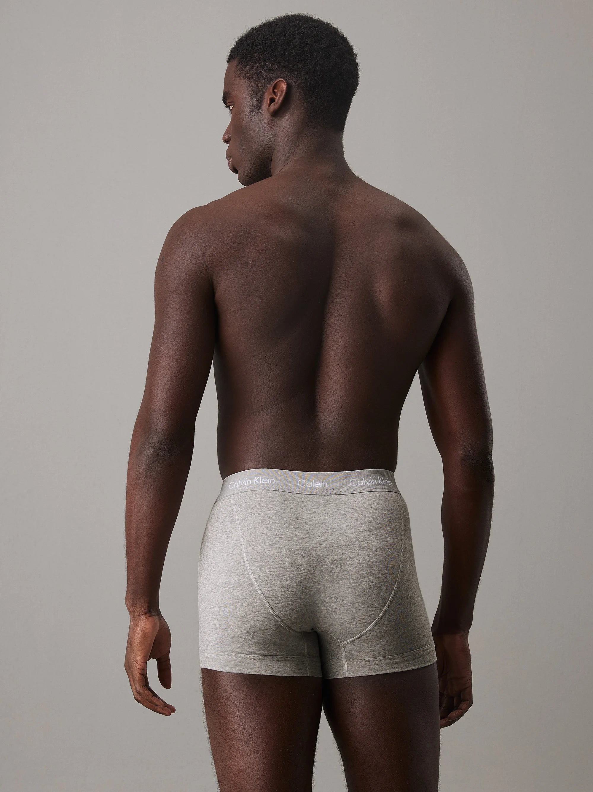 Calvin Klein Cotton Stretch Trunks – 3 Pack – Grey Heather
