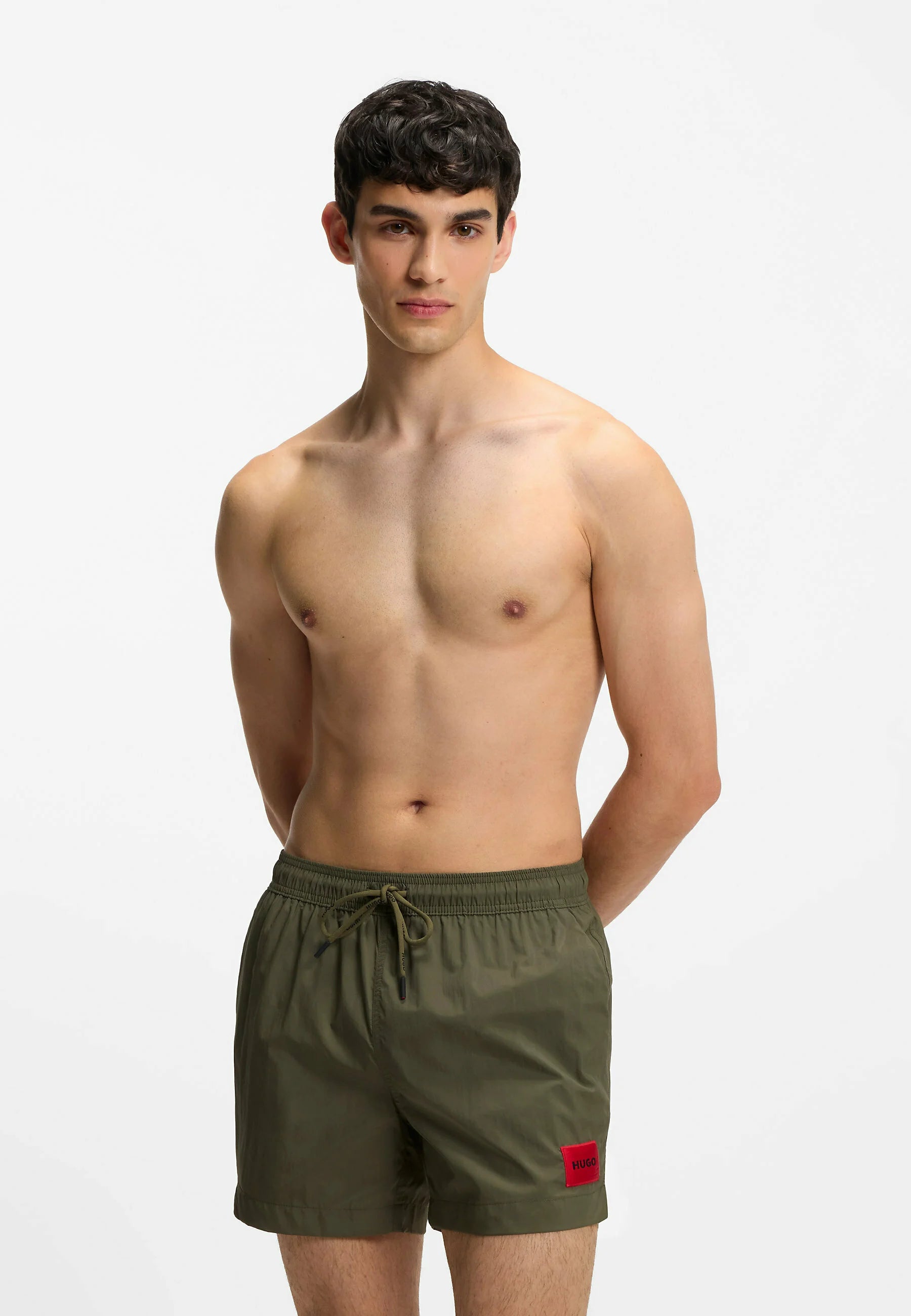 Short de bain HUGO Dominica – Vert foncé Five