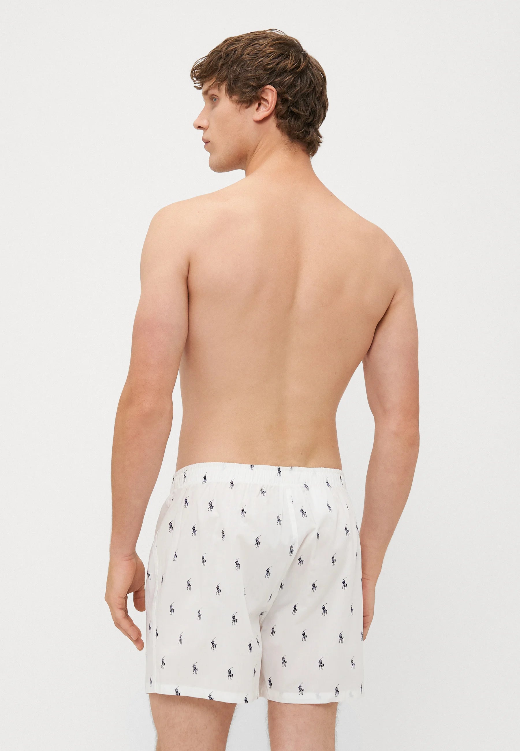 Boxer aperti in cotone Polo Ralph Lauren – Confezione da 3 – Bianco, verde, blu scuro