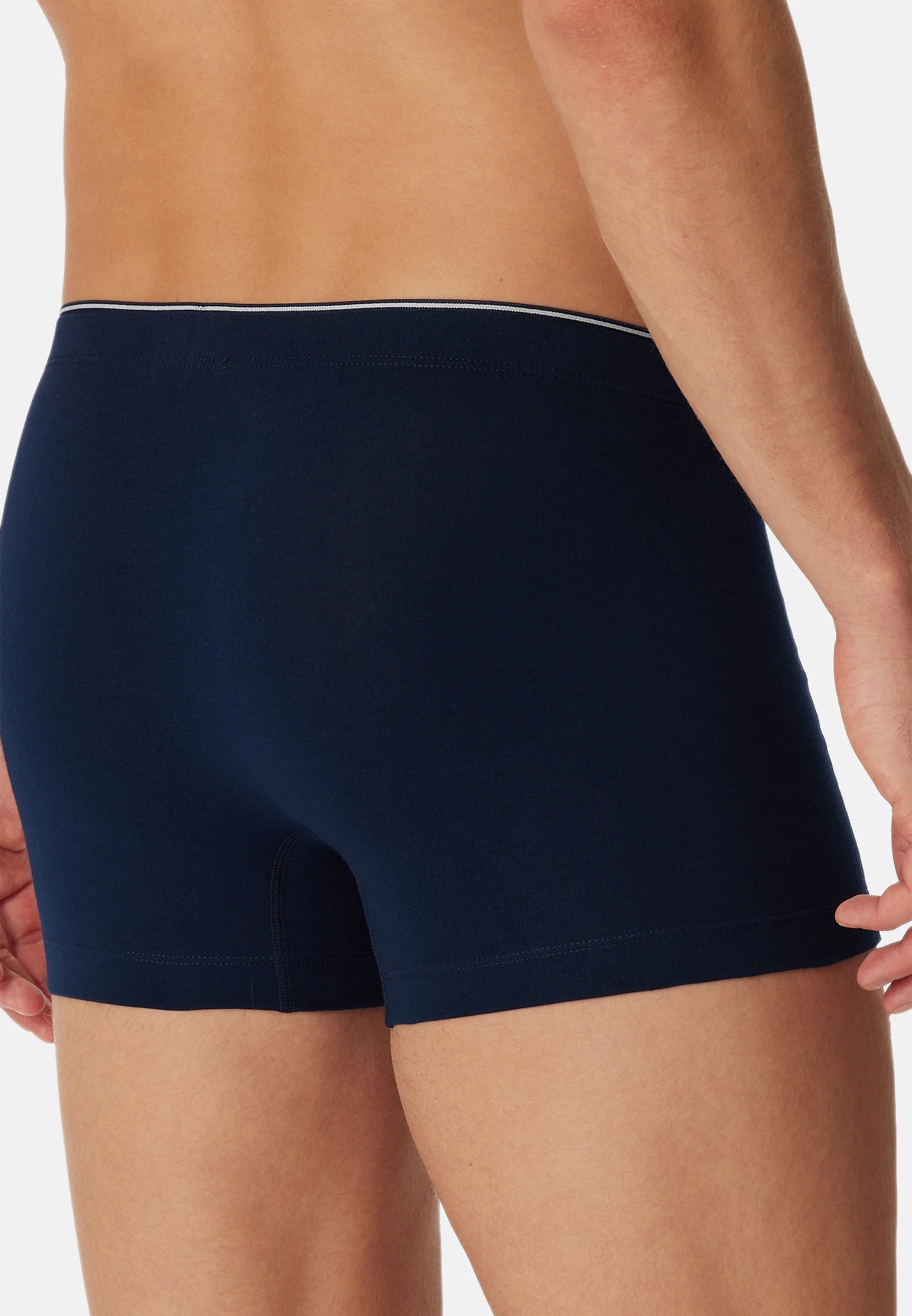 Schiesser Originals Cotton Trunks 3 Pack – Dark Blue