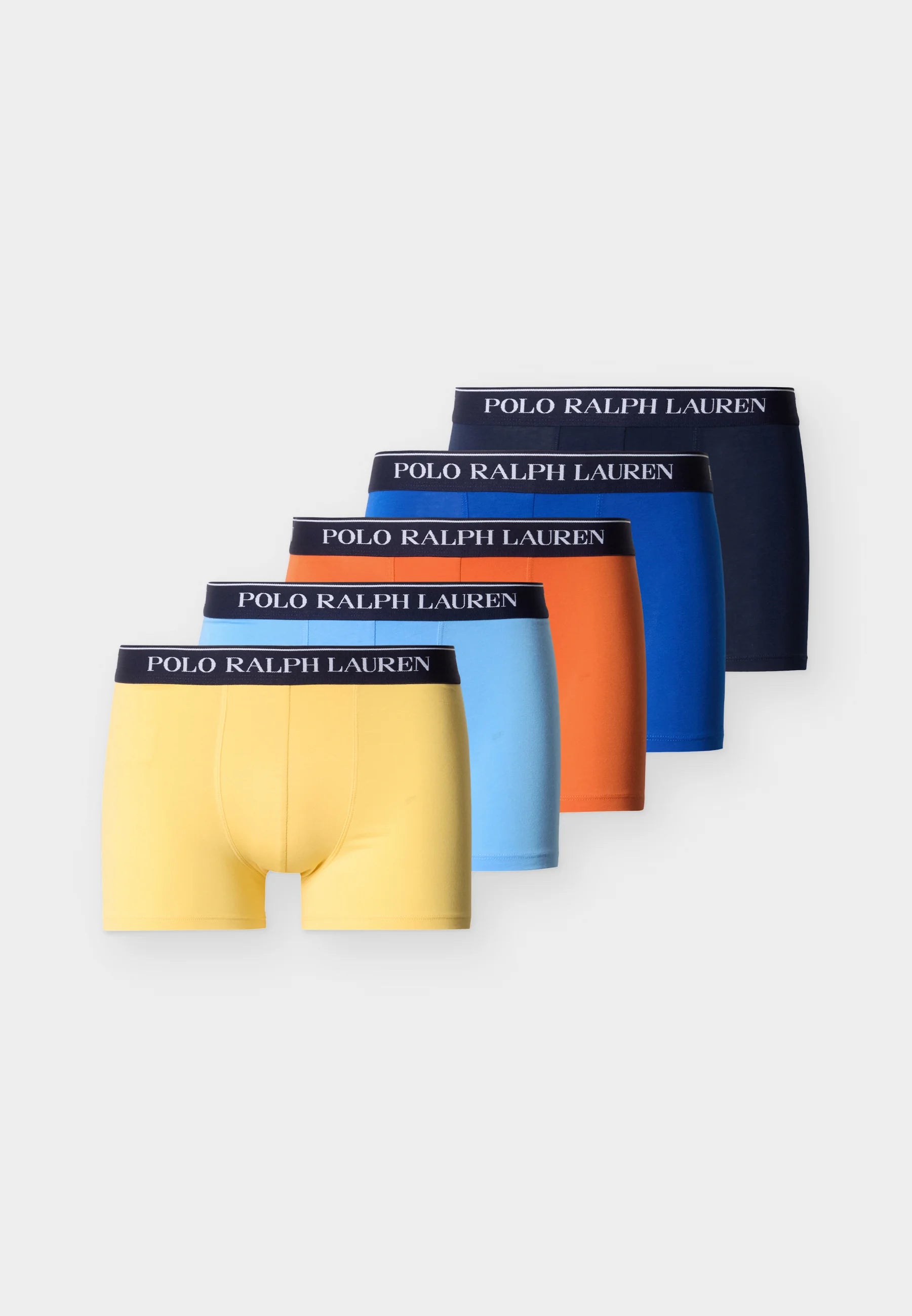 Bawełniane spodenki Polo Ralph Lauren – 5 szt. – Niebieskie, Bananowe, Granatowe, Pomarańczowe, Wrzosowe