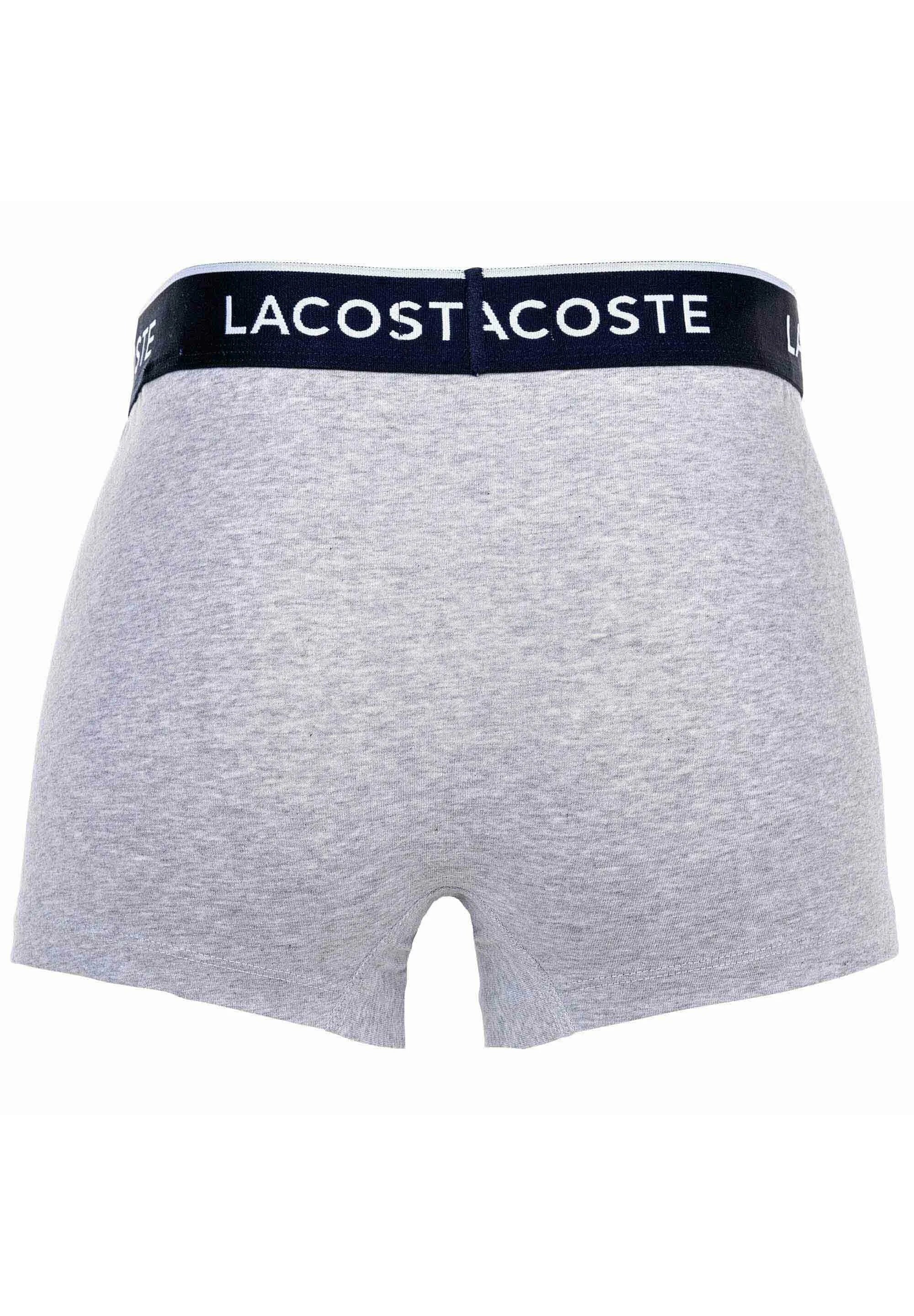 Sześciopakowe kąpielówki Lacoste Casual Stretch Logobund – niebieski, szary