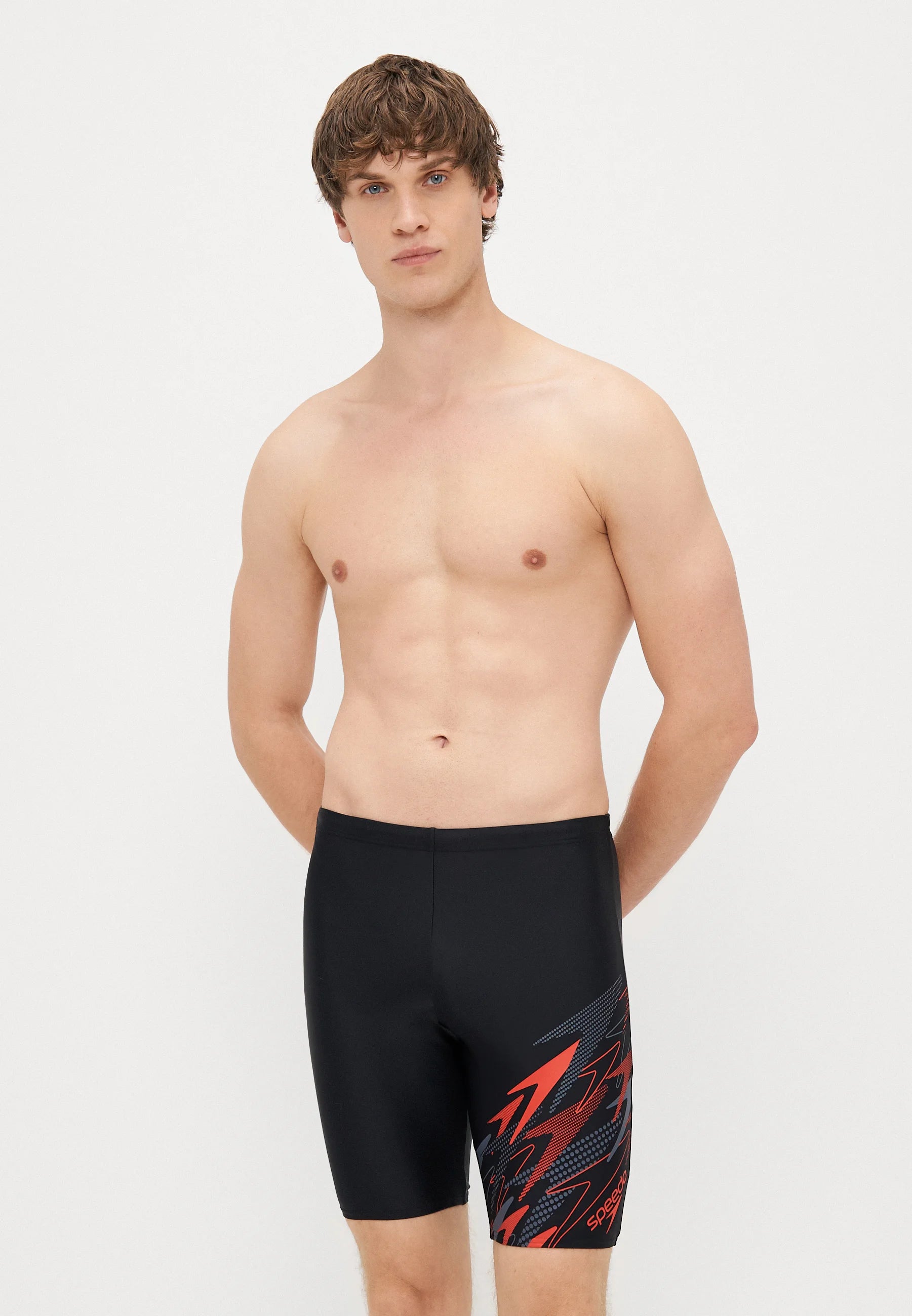 Speedo Medley Jammer – Anthracite, Rouge à haut risque