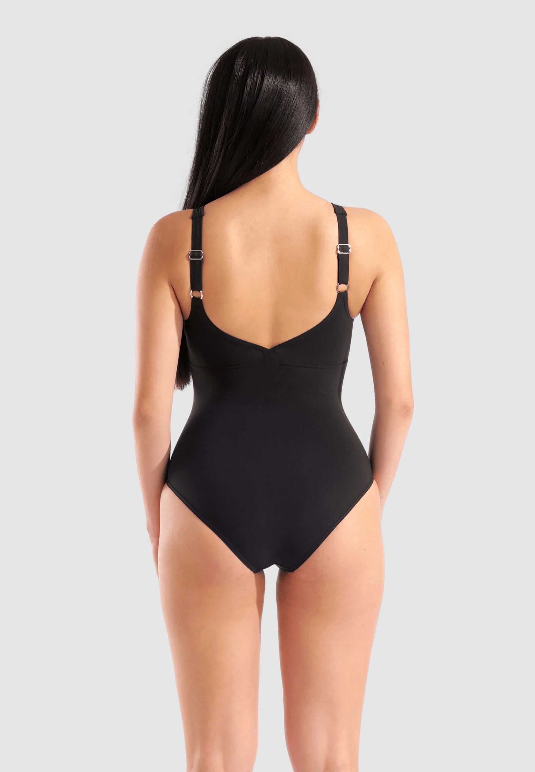 Arena Isabella Wing Back One-Piece Swimsuit – Black, Navy